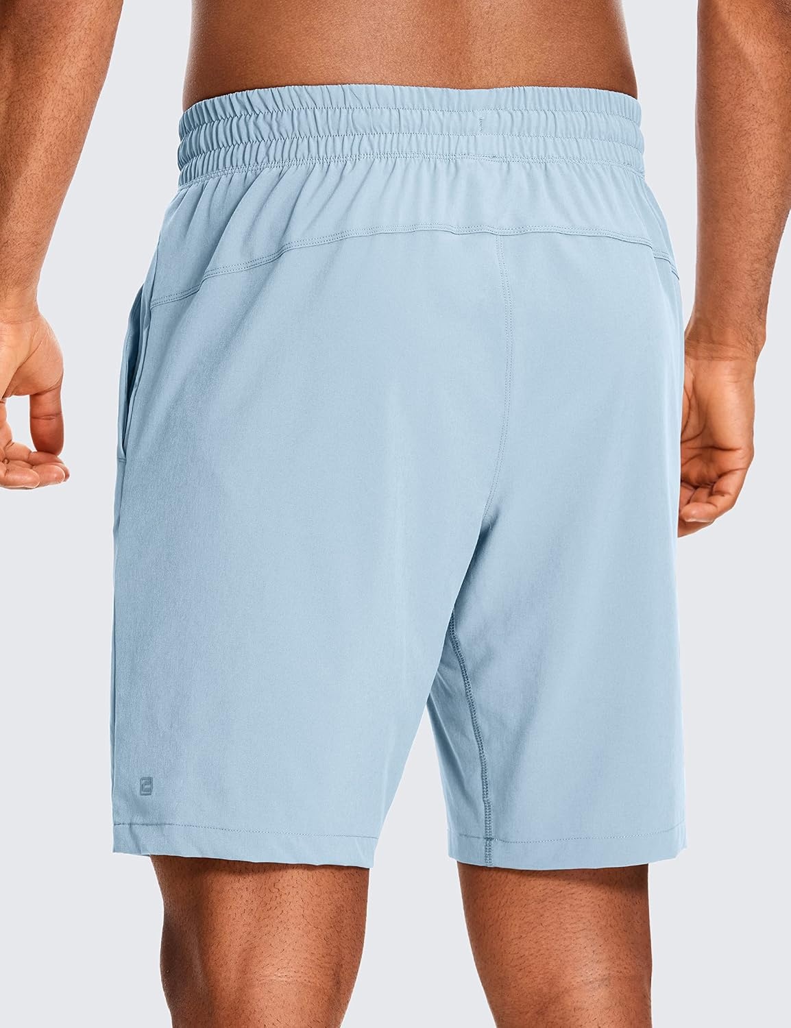 image:imageCRZ YOGA Mens 2 in 1 Running Shorts 9 Lined Quick Dry for Workout Gym Sports Basketball Athletic with PocketsLight Grayish Blue