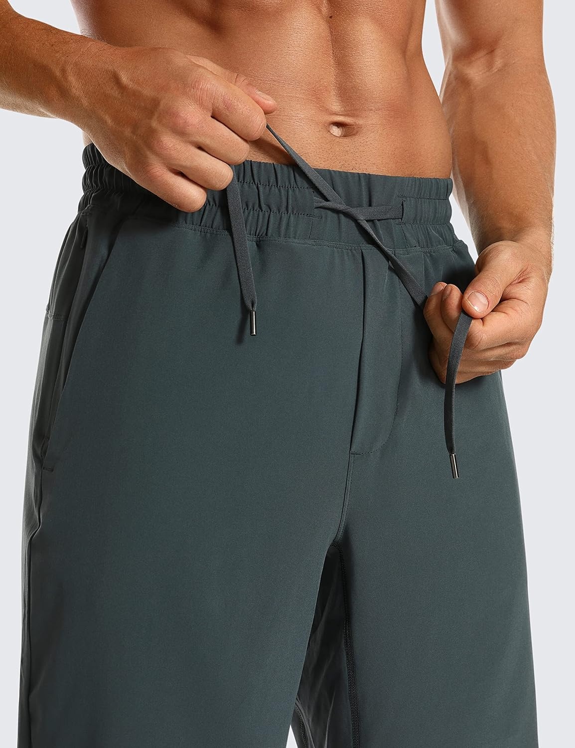 image:imageCRZ YOGA Mens 2 in 1 Running Shorts 9 Lined Quick Dry for Workout Gym Sports Basketball Athletic with PocketsMelanite