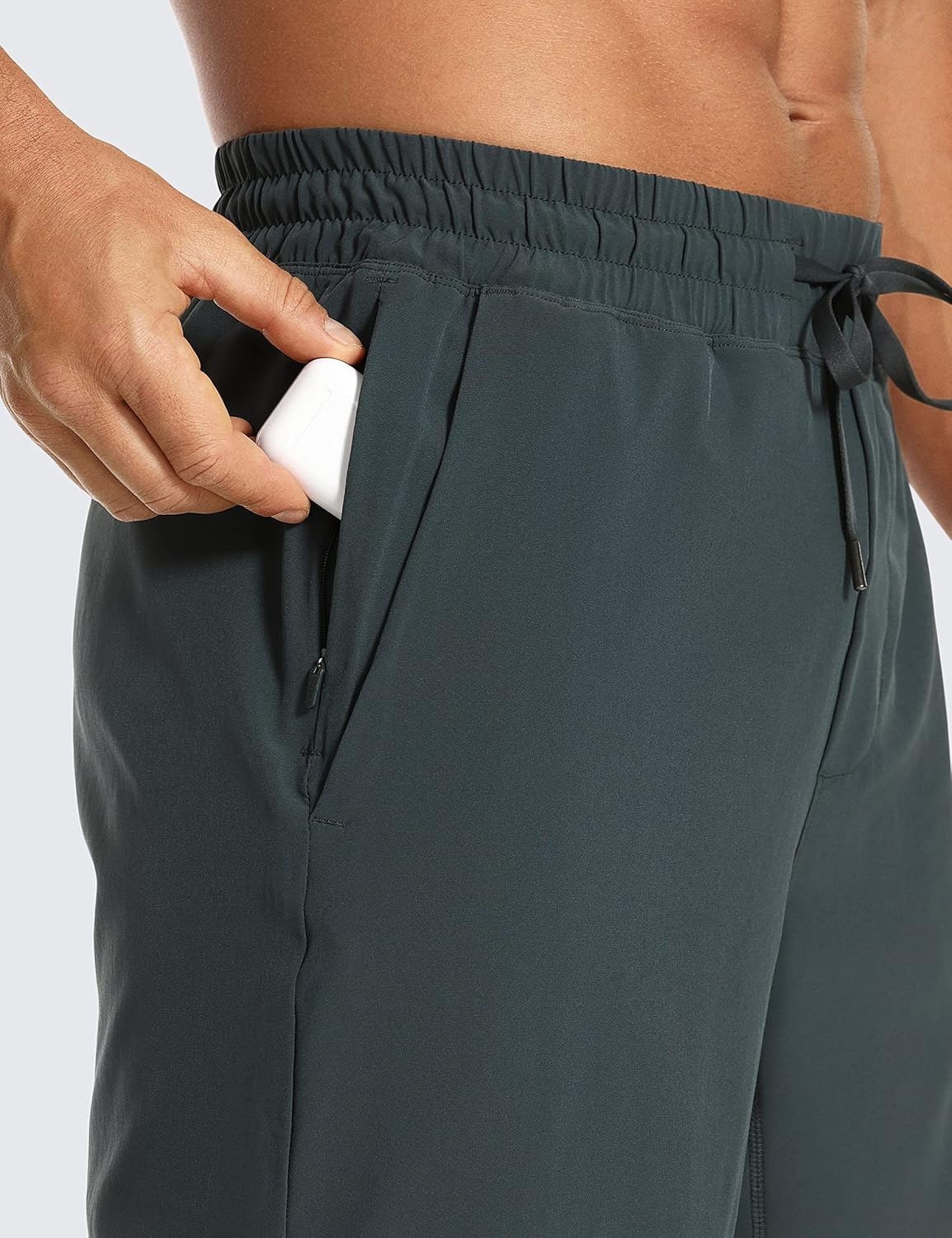image:imageCRZ YOGA Mens 2 in 1 Running Shorts 9 Lined Quick Dry for Workout Gym Sports Basketball Athletic with PocketsMelanite