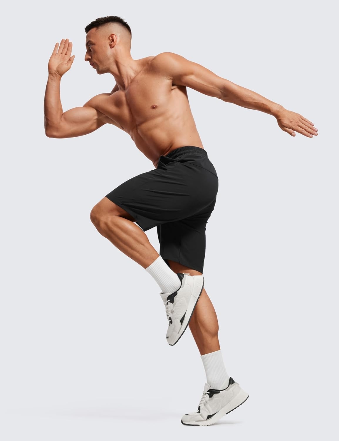 image:imageCRZ YOGA Mens 2 in 1 Running Shorts 9 Lined Quick Dry for Workout Gym Sports Basketball Athletic with PocketsTrue Navy