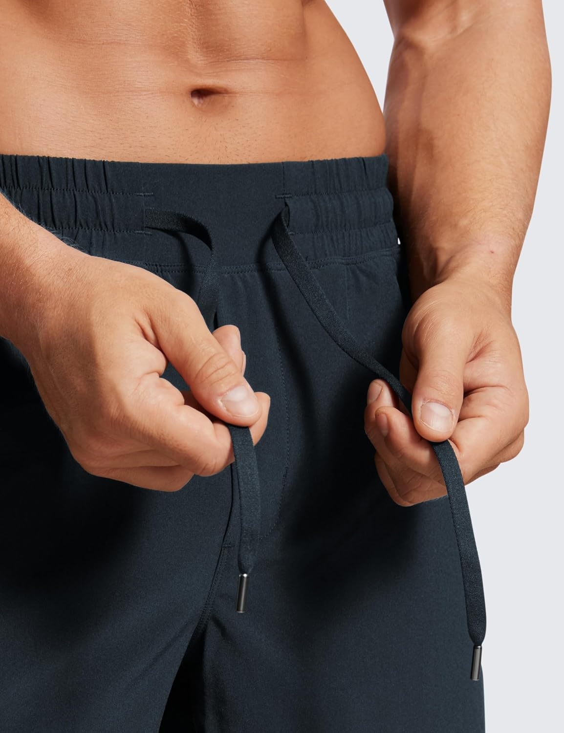 image:imageCRZ YOGA Mens 2 in 1 Running Shorts 9 Lined Quick Dry for Workout Gym Sports Basketball Athletic with PocketsTrue Navy