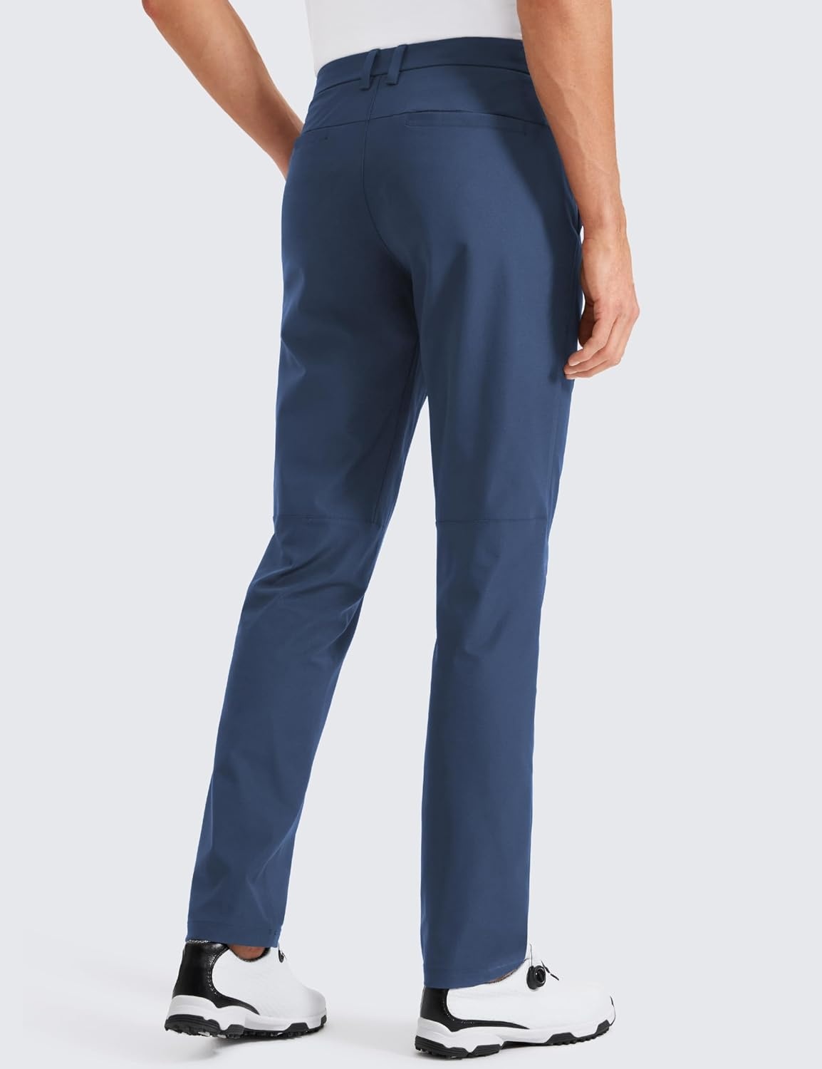 image:imageCRZ YOGA Mens All Day Comfy Golf Pants 2830323436 Quick Dry Lightweight Work Casual Trousers with PocketsElectric Blue