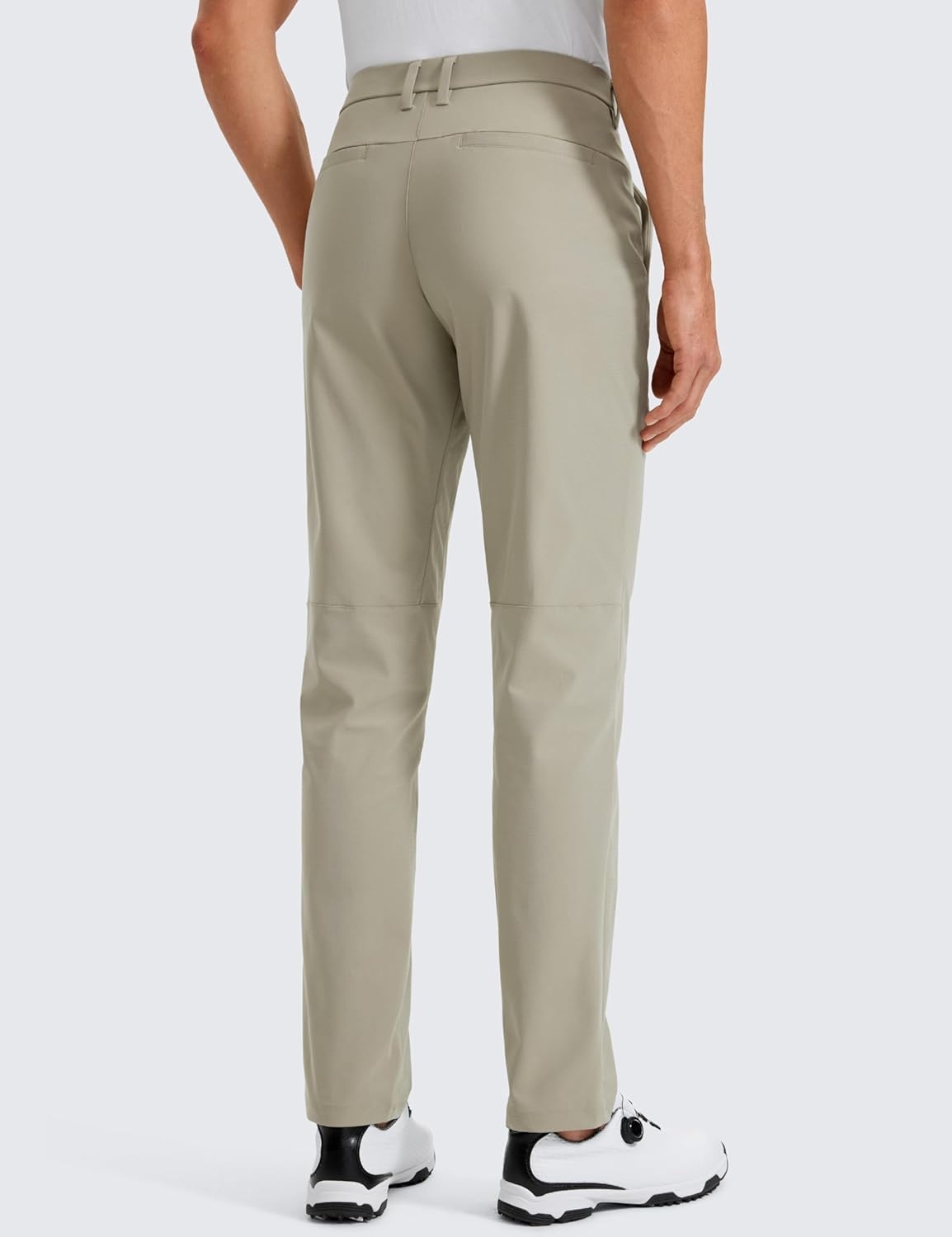 image:imageCRZ YOGA Mens All Day Comfy Golf Pants 2830323436 Quick Dry Lightweight Work Casual Trousers with PocketsKhali Barley