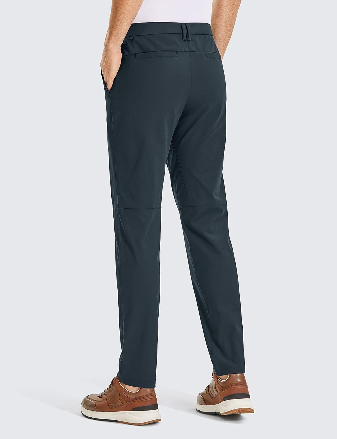 image:imageCRZ YOGA Mens All Day Comfy Golf Pants 2830323436 Quick Dry Lightweight Work Casual Trousers with PocketsTrue Navy