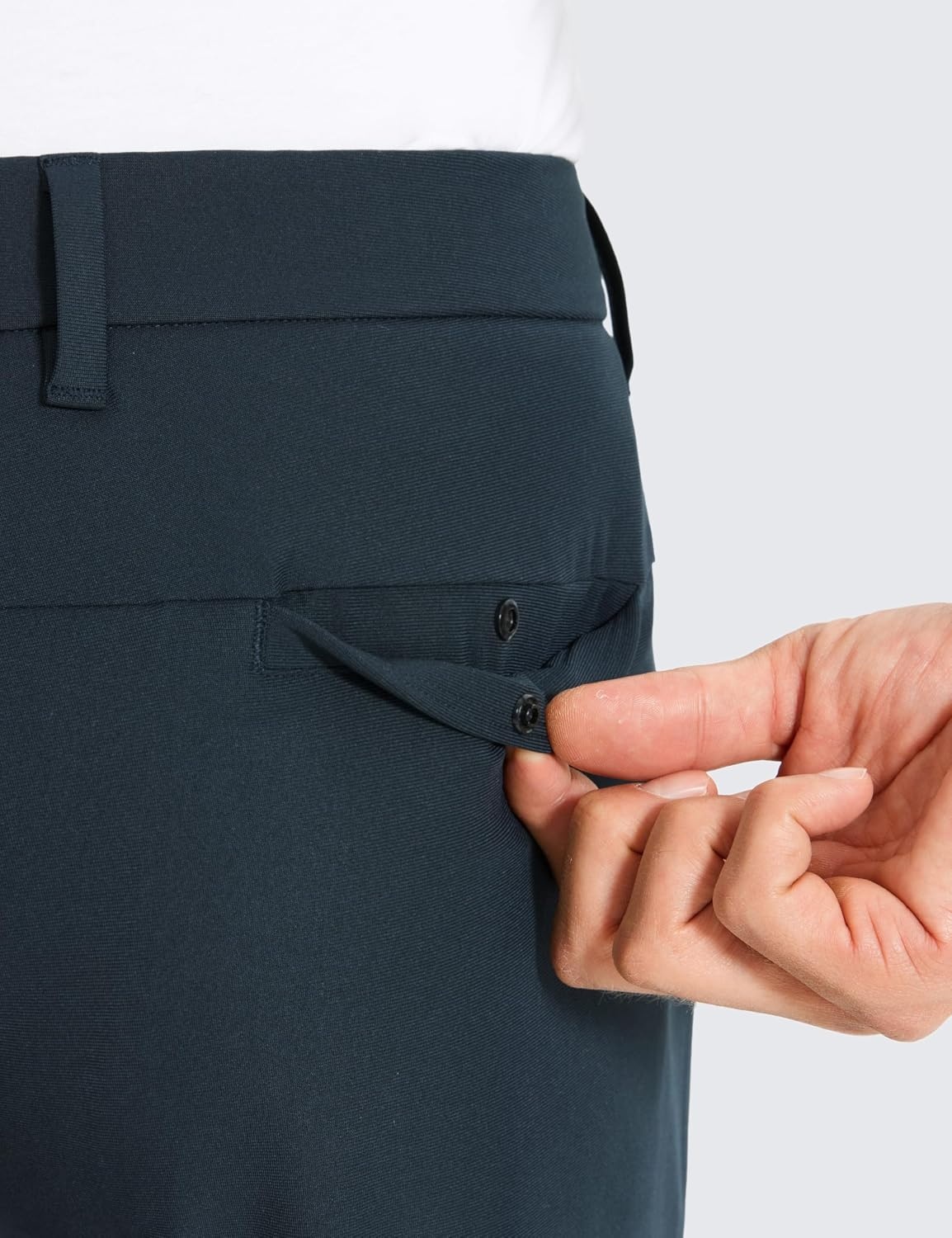image:imageCRZ YOGA Mens All Day Comfy Golf Pants 2830323436 Quick Dry Lightweight Work Casual Trousers with PocketsTrue Navy