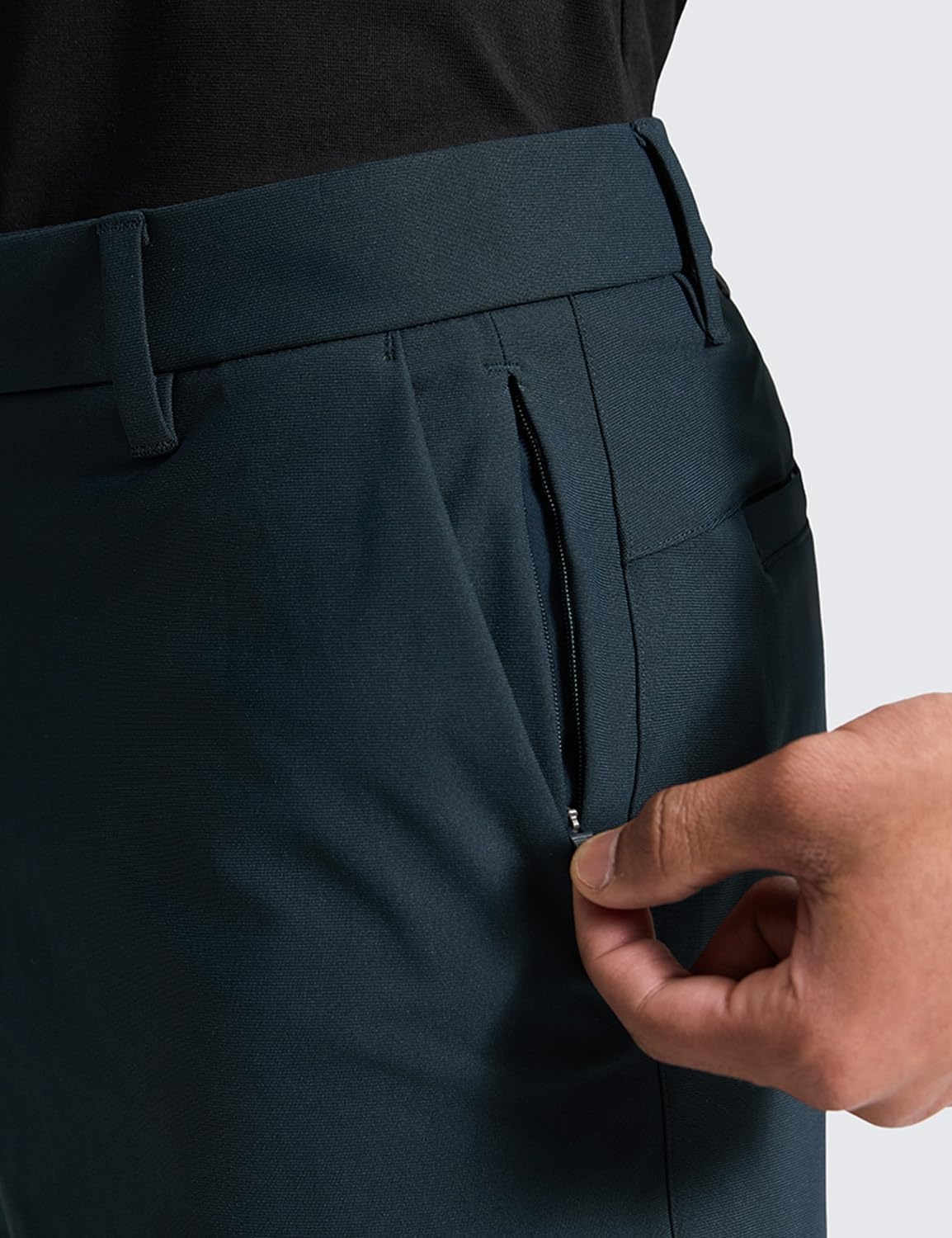 image:imageCRZ YOGA Mens All Day Comfy Golf Shorts 79 Stretch Lightweight Flat Front for Casual Work with PocketsTrue Navy