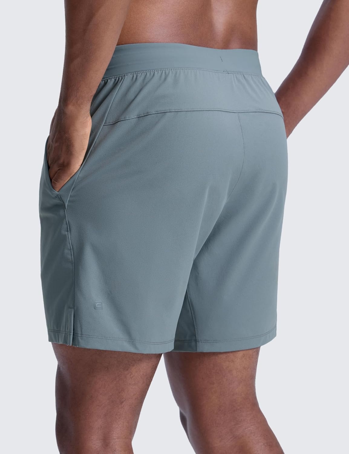 image:imageCRZ YOGA Mens Linerless Motion Shorts 7 Side Split Workout Daily Quick Dry for Gym Athletic Casual with PocketsBelgian Blue