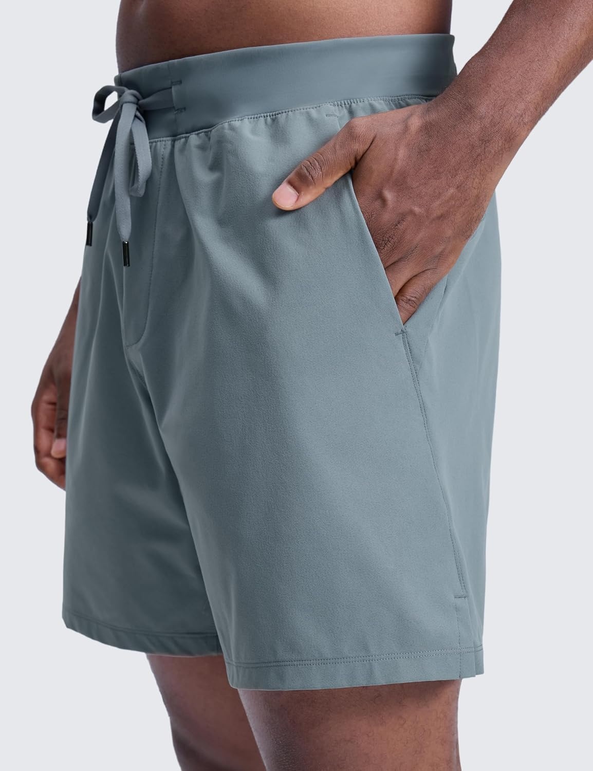 image:imageCRZ YOGA Mens Linerless Motion Shorts 7 Side Split Workout Daily Quick Dry for Gym Athletic Casual with PocketsBelgian Blue