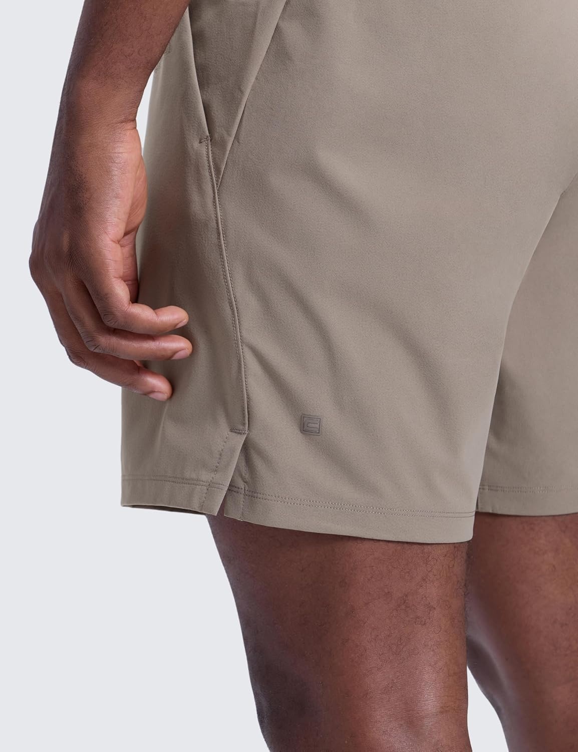 image:imageCRZ YOGA Mens Linerless Motion Shorts 7 Side Split Workout Daily Quick Dry for Gym Athletic Casual with PocketsCliff Ash