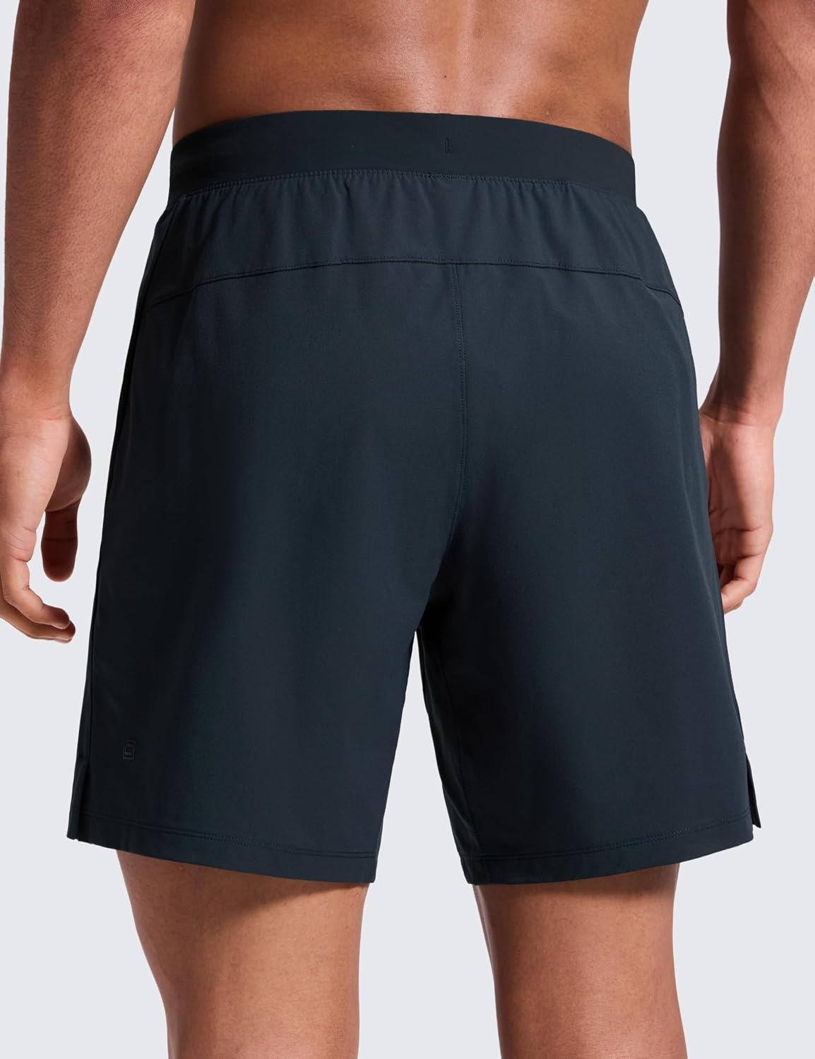 image:imageCRZ YOGA Mens Linerless Motion Shorts 7 Side Split Workout Daily Quick Dry for Gym Athletic Casual with PocketsTrue Navy