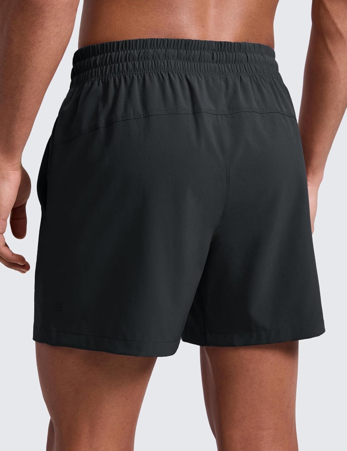 image:imageCRZ YOGA Mens Linerless Workout Shorts 5 Lightweight Quick Dry for Running Sports Athletic Gym with PocketsBlack