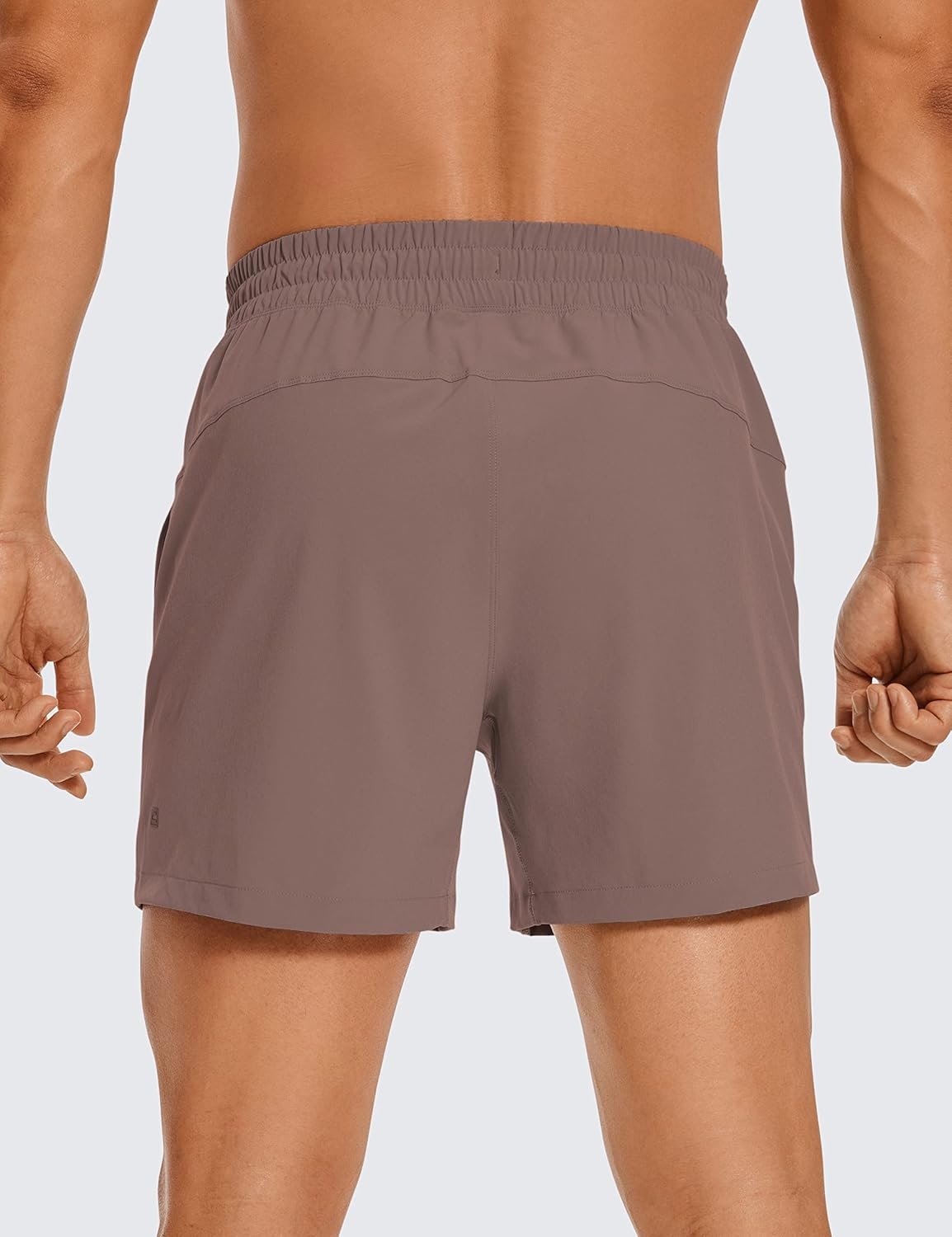 image:imageCRZ YOGA Mens Linerless Workout Shorts 5 Lightweight Quick Dry for Running Sports Athletic Gym with PocketsBrown Rock