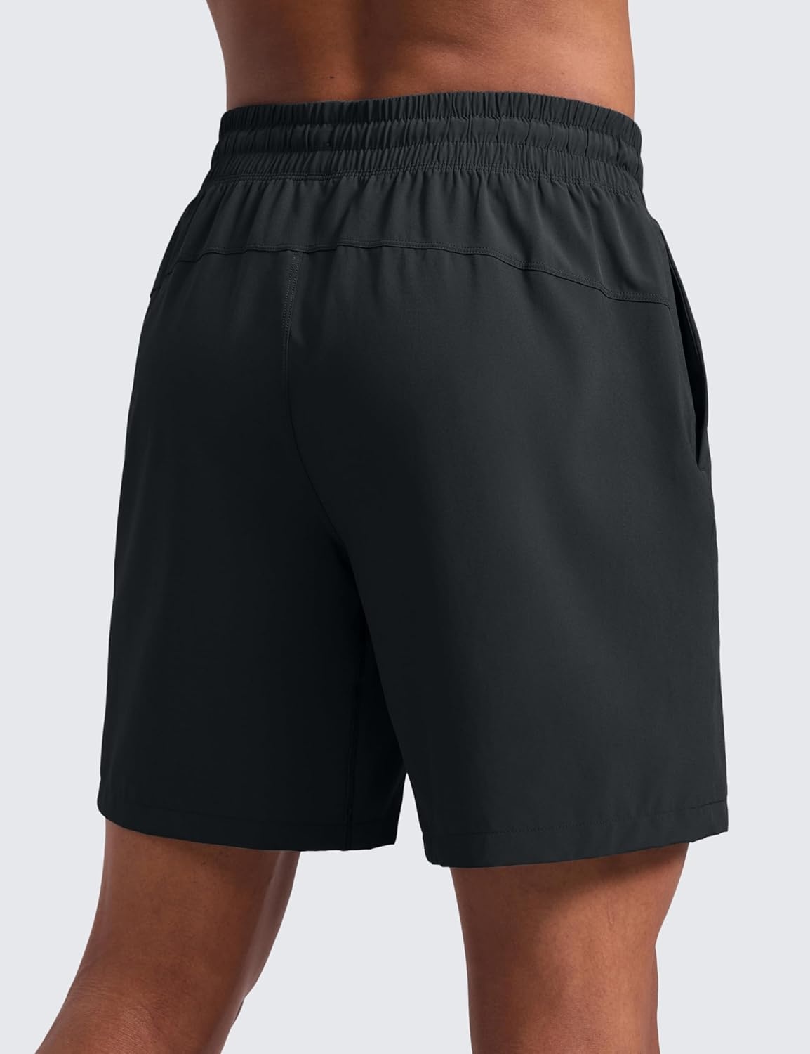 image:imageCRZ YOGA Mens Linerless Workout Shorts 7 Quick Dry for Running Sports Athletic Gym with PocketsBlack