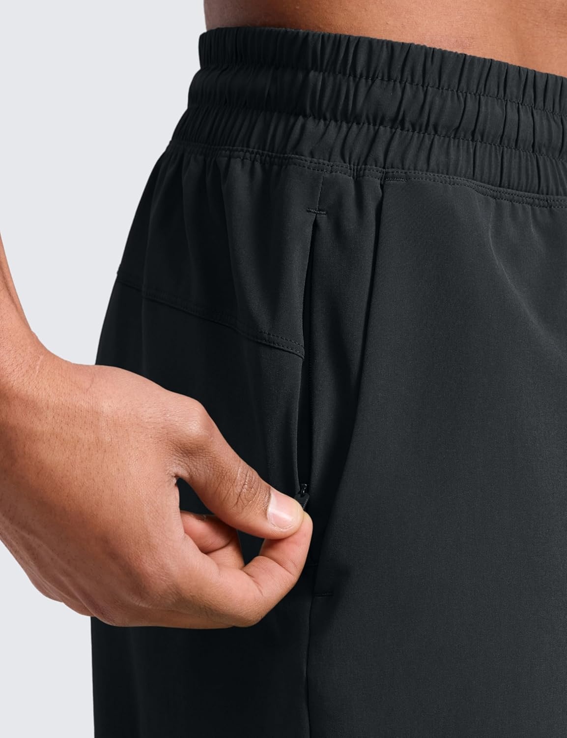 image:imageCRZ YOGA Mens Linerless Workout Shorts 7 Quick Dry for Running Sports Athletic Gym with PocketsBlack