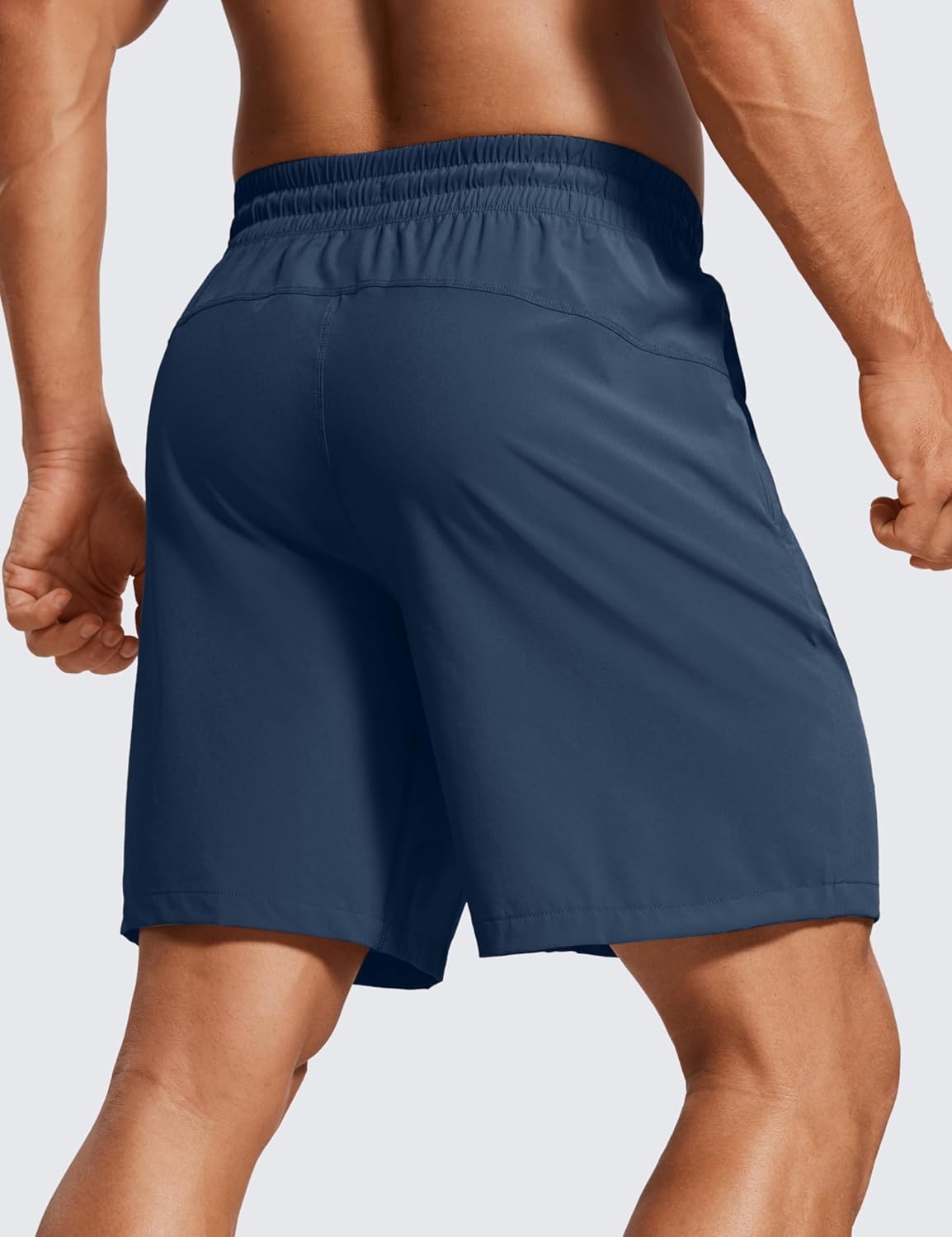 image:imageCRZ YOGA Mens Linerless Workout Shorts 7 Quick Dry for Running Sports Athletic Gym with PocketsElectric Blue