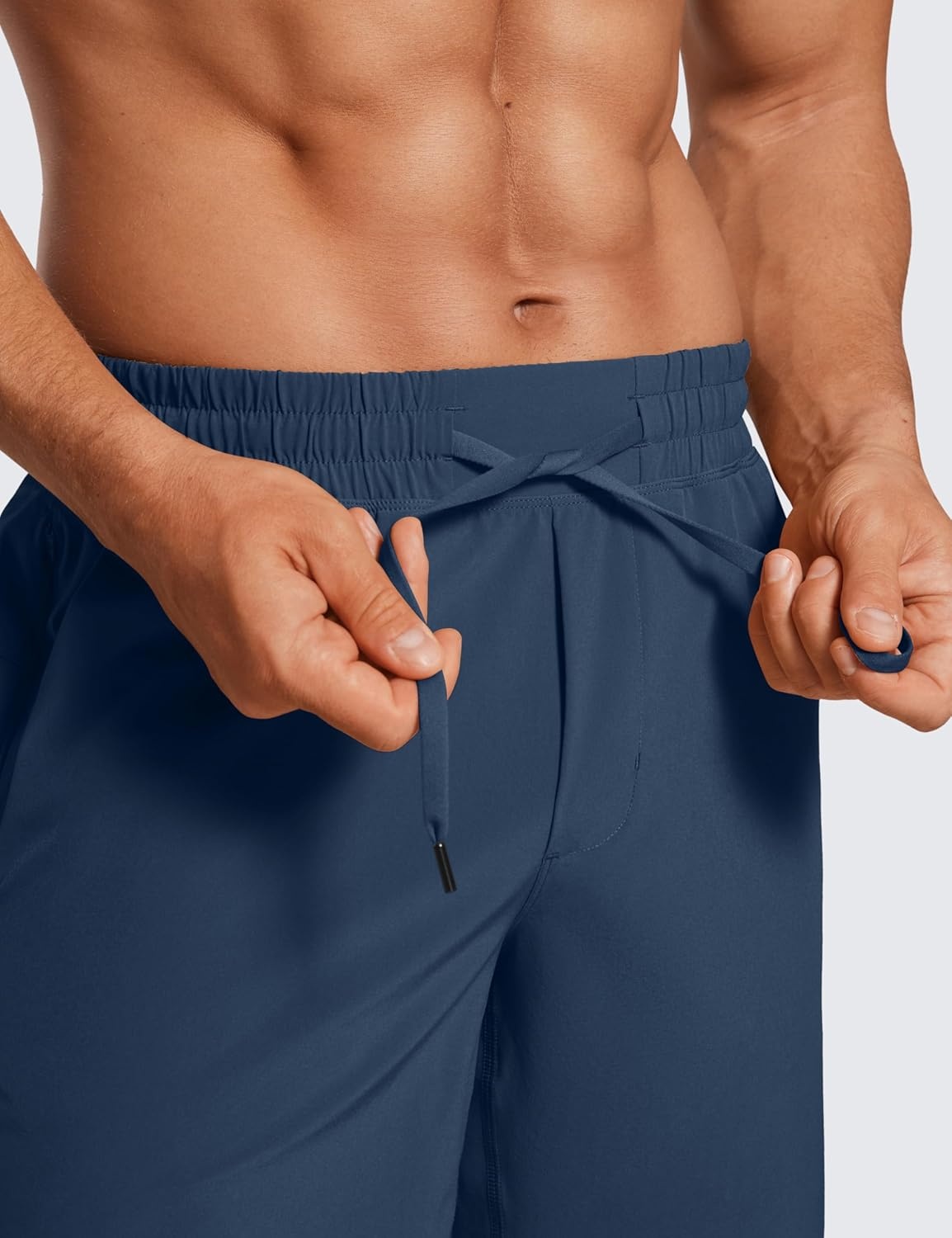 image:imageCRZ YOGA Mens Linerless Workout Shorts 7 Quick Dry for Running Sports Athletic Gym with PocketsElectric Blue