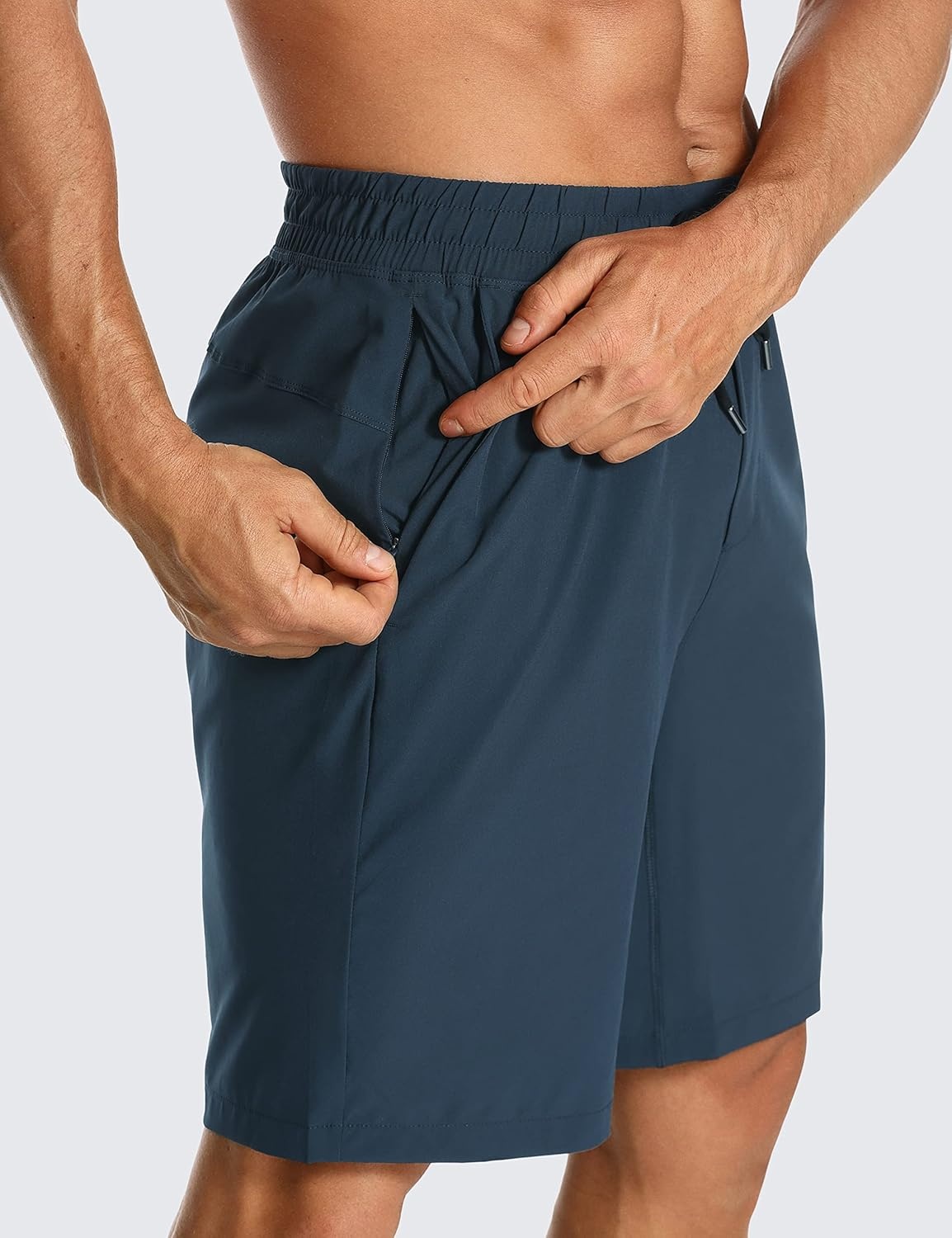 image:imageCRZ YOGA Mens Linerless Workout Shorts 7 Quick Dry for Running Sports Athletic Gym with PocketsStelindigo
