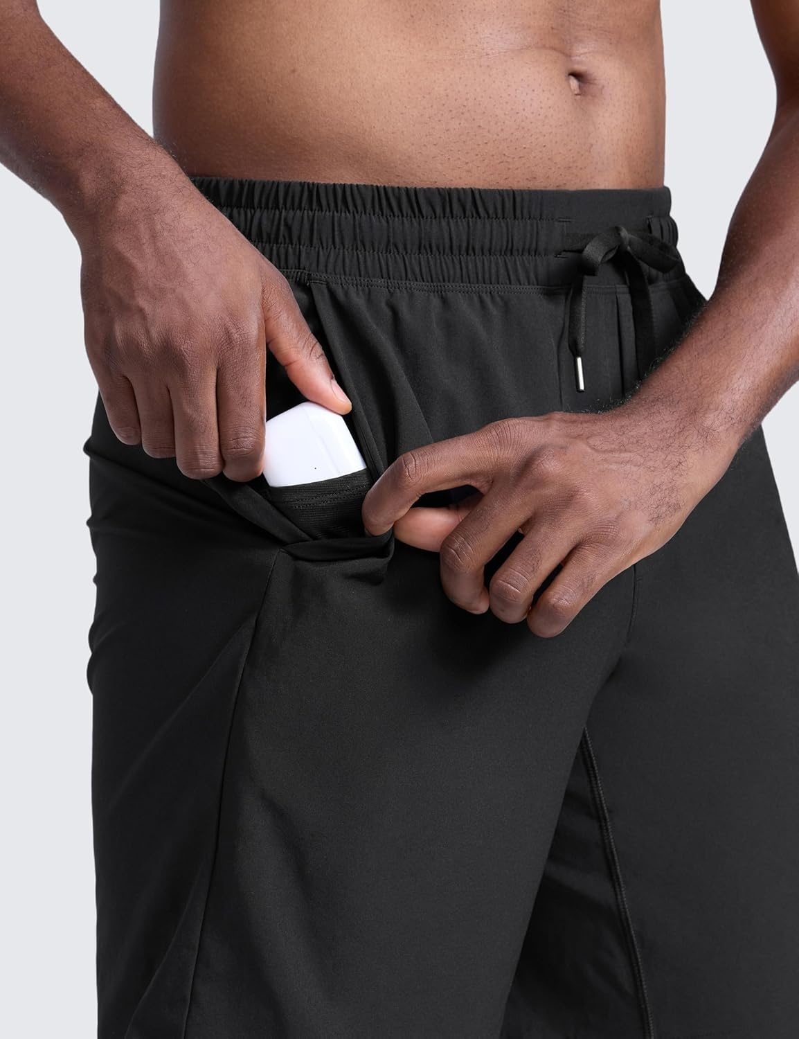 image:imageCRZ YOGA Mens Linerless Workout Shorts 9 Quick Dry for Running Sports Athletic Gym with PocketsBlack