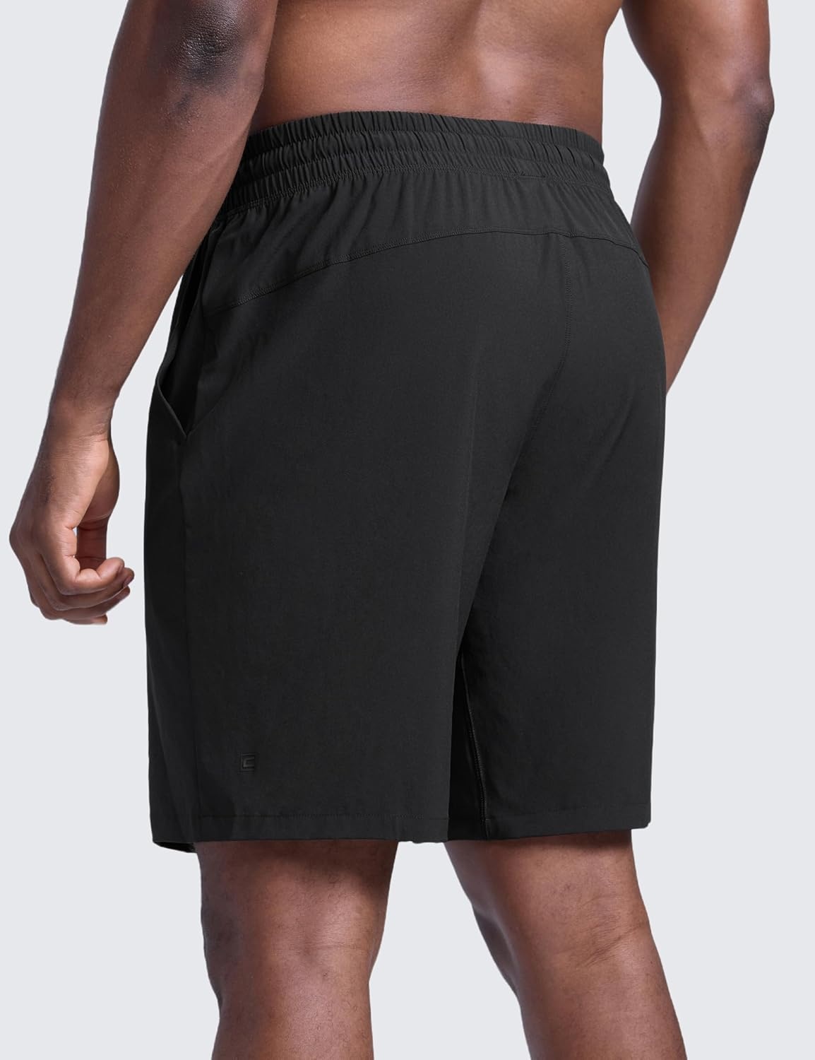 image:imageCRZ YOGA Mens Linerless Workout Shorts 9 Quick Dry for Running Sports Athletic Gym with PocketsBlack