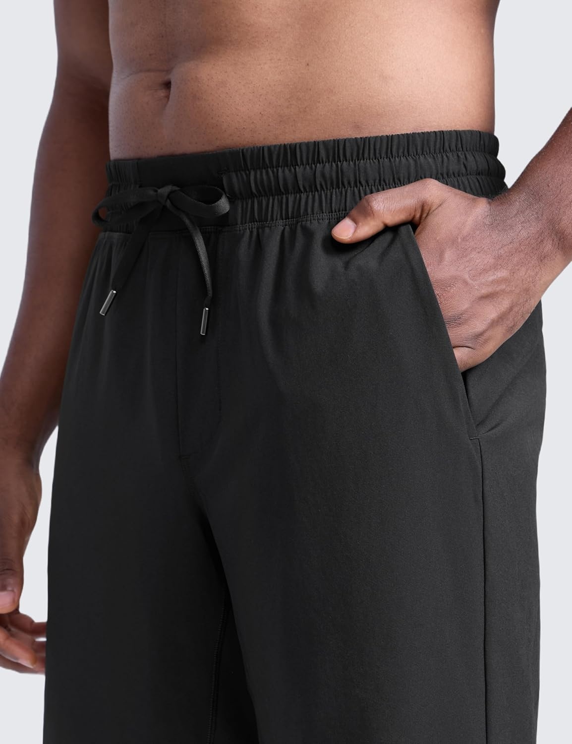 image:imageCRZ YOGA Mens Linerless Workout Shorts 9 Quick Dry for Running Sports Athletic Gym with PocketsBlack