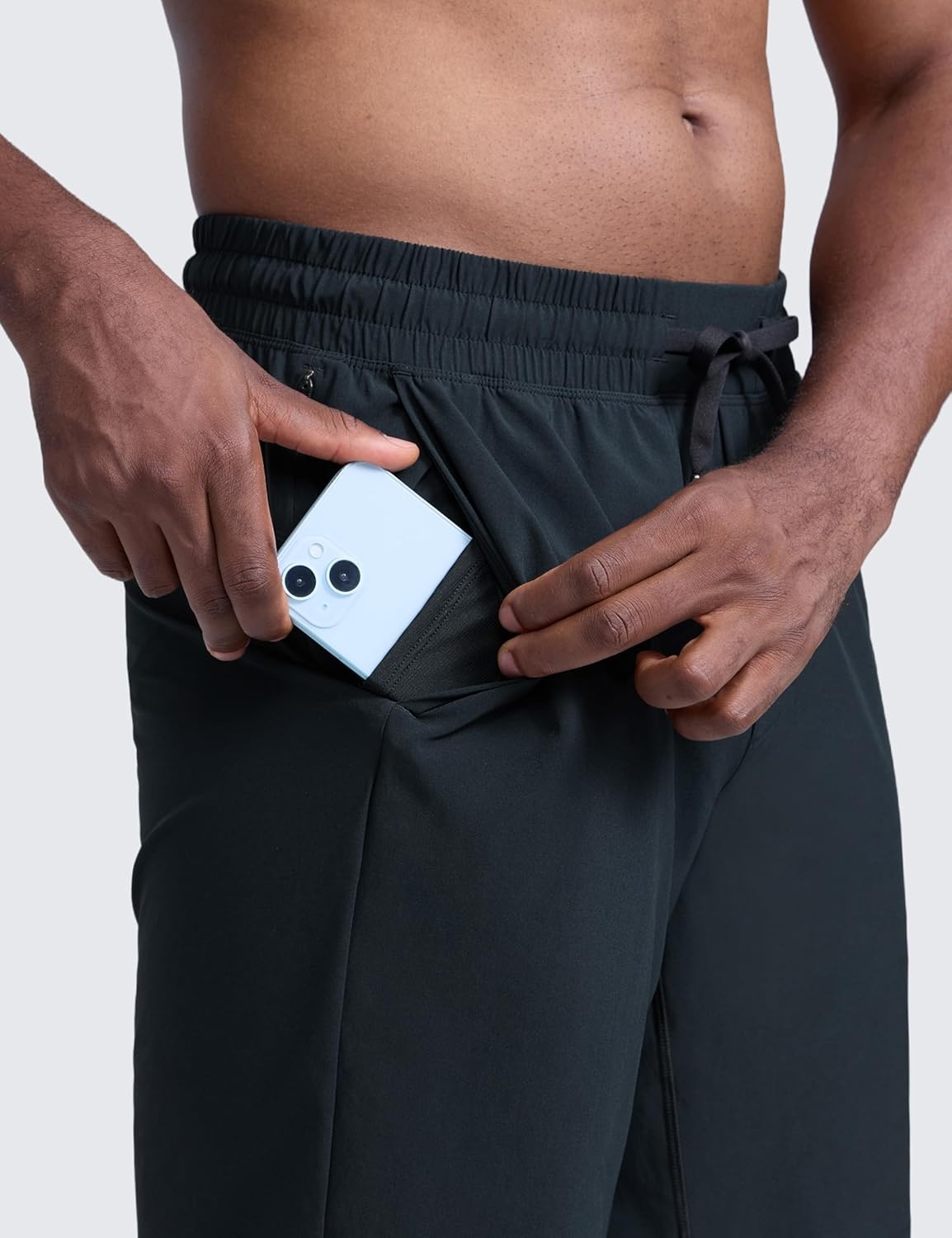 image:imageCRZ YOGA Mens Linerless Workout Shorts 9 Quick Dry for Running Sports Athletic Gym with PocketsTrue Navy