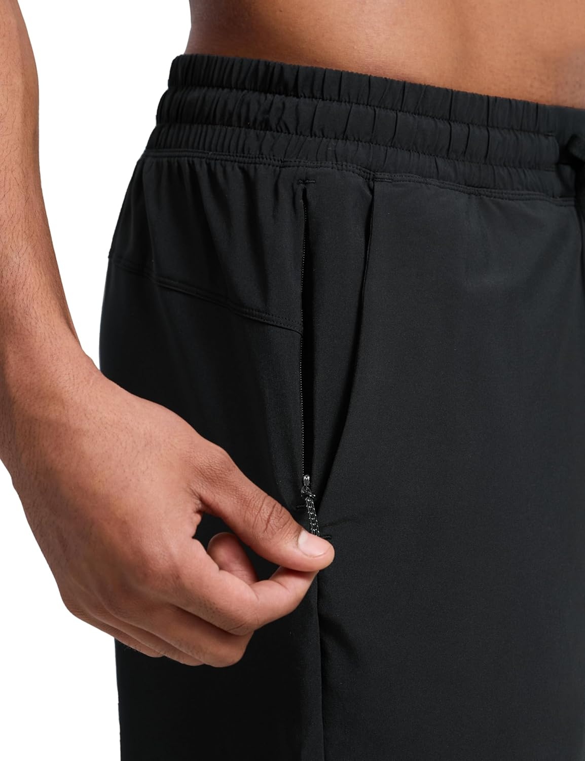 image:imageCRZ YOGA Mens Swim Trunks 57 Mesh Liner Quick Dry Beach Sports Casual Swimwear Shorts with PocketsBlack