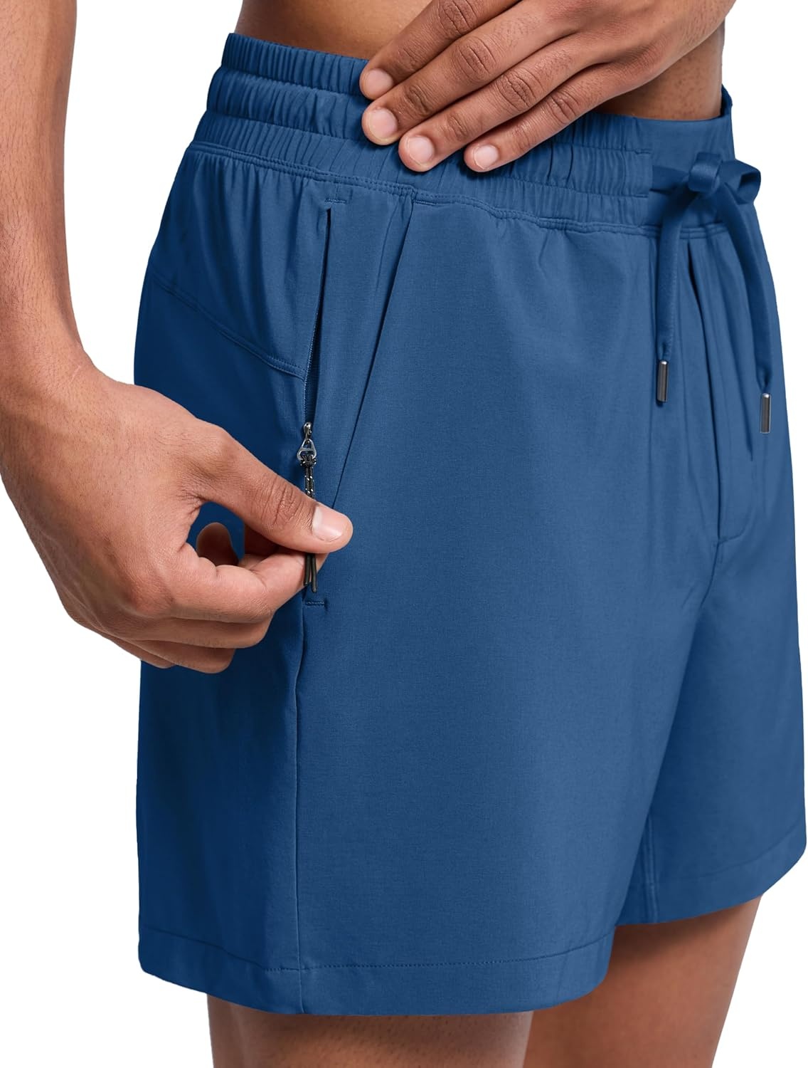 image:imageCRZ YOGA Mens Swim Trunks 57 Mesh Liner Quick Dry Beach Sports Casual Swimwear Shorts with PocketsFrench Navy