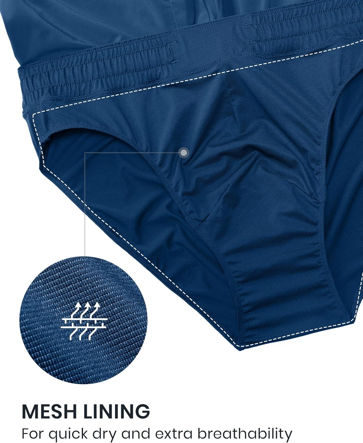 image:imageCRZ YOGA Mens Swim Trunks 57 Mesh Liner Quick Dry Beach Sports Casual Swimwear Shorts with PocketsFrench Navy