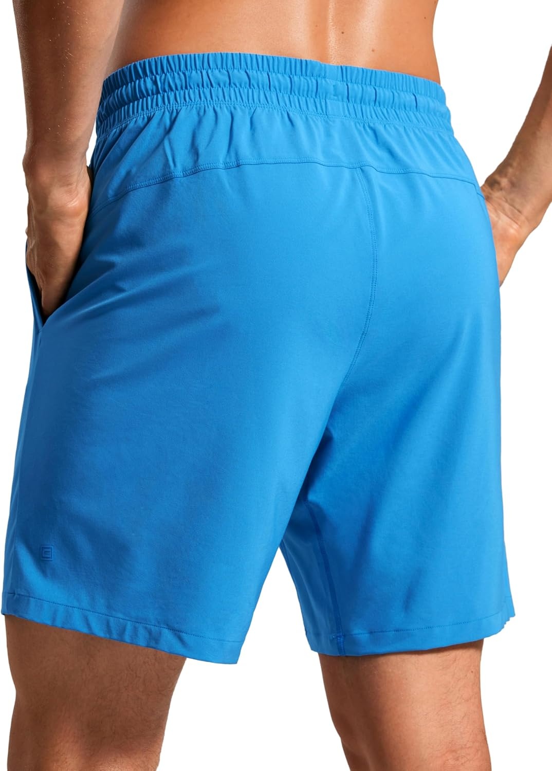 image:imageCRZ YOGA Mens Swim Trunks 57 Mesh Liner Quick Dry Beach Sports Casual Swimwear Shorts with PocketsMadagascar Blue