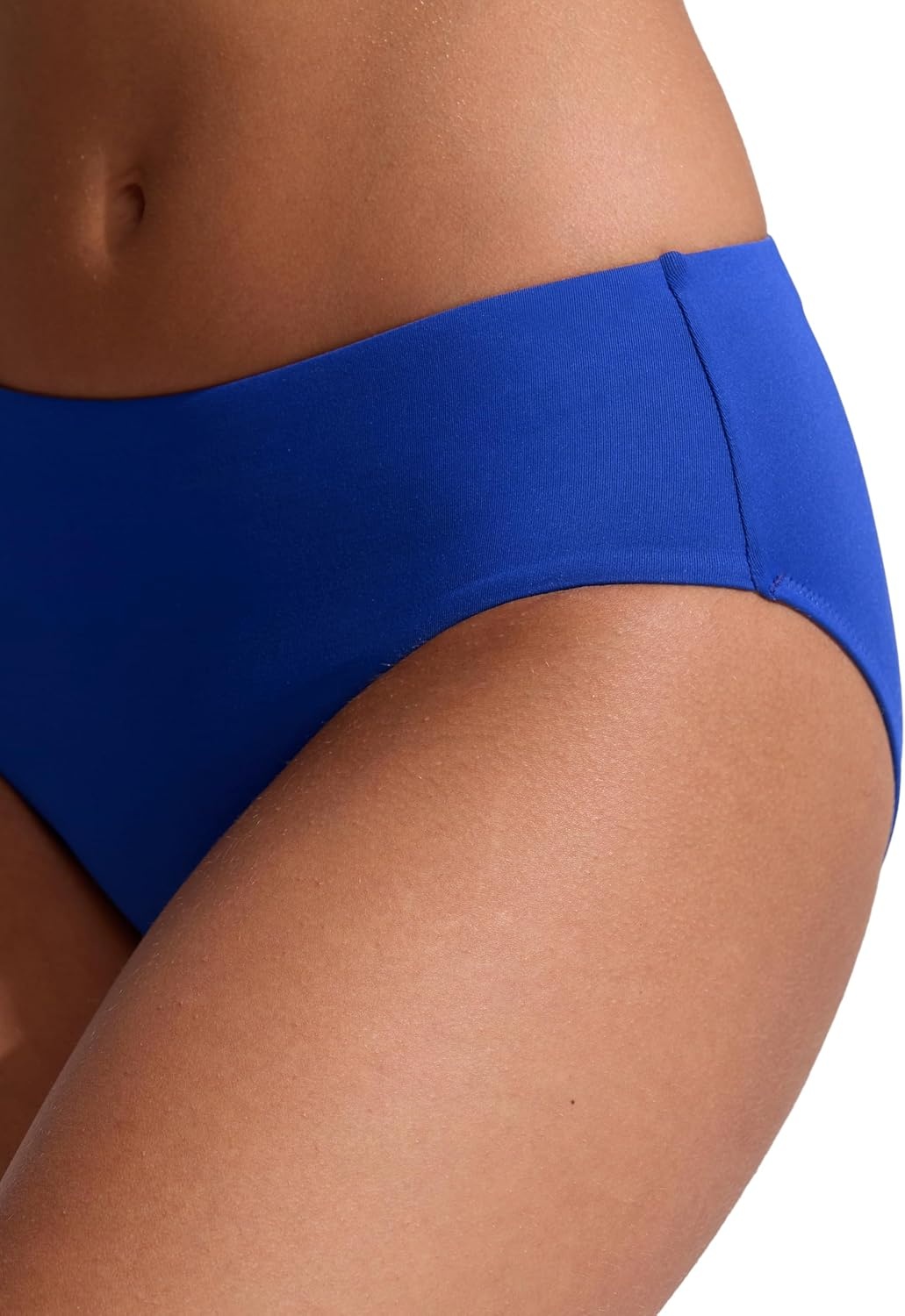 image:imageCRZ YOGA Mid Waisted Bikini Bottoms for Women Full Coverage Bathing Suit Swimsuit Basic Swim BriefsWaves Blue