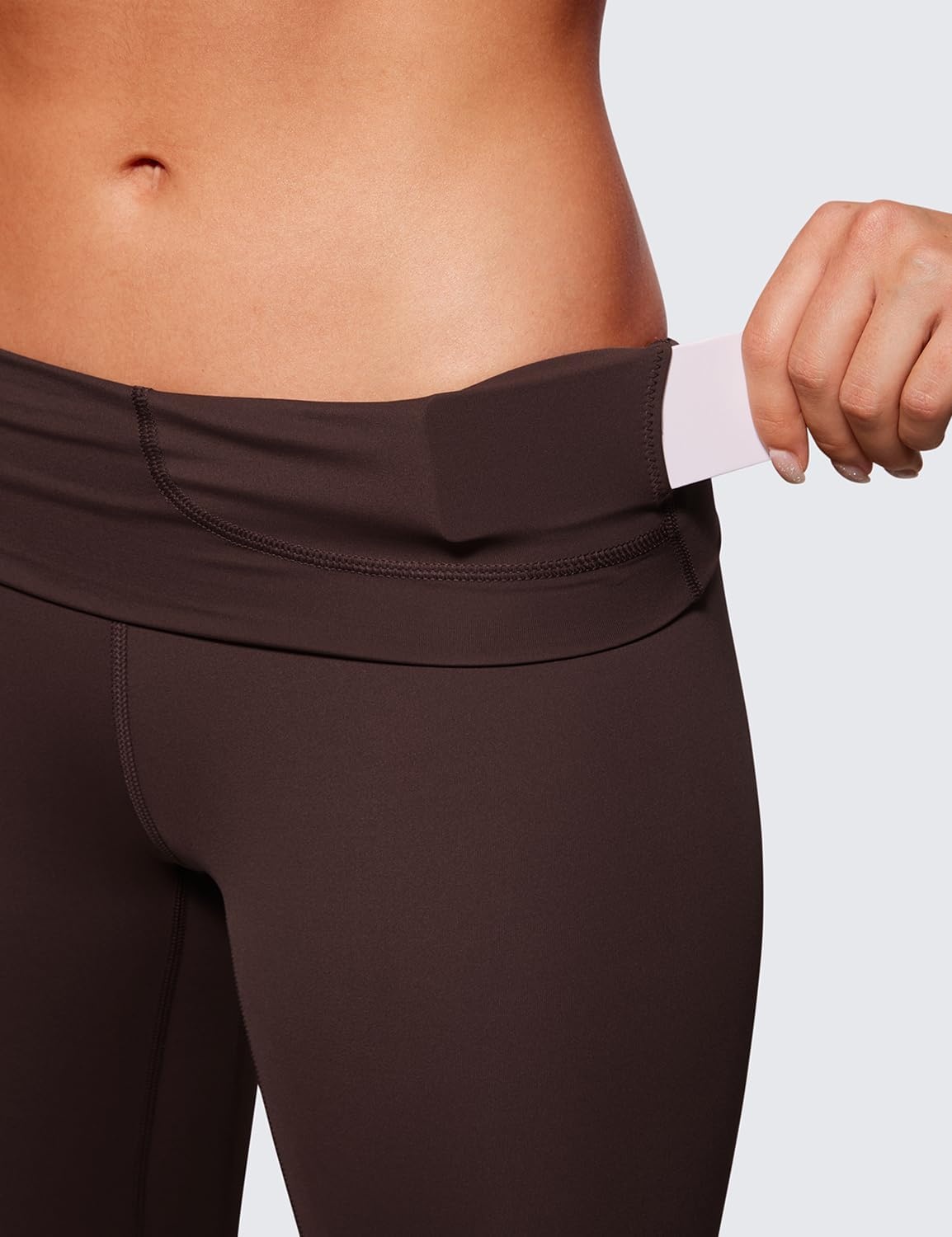 image:imageCRZ YOGA Naked Feeling Workout Leggings 25 High Waist Yoga Training Tight Womens PantsHot Fudge Brown