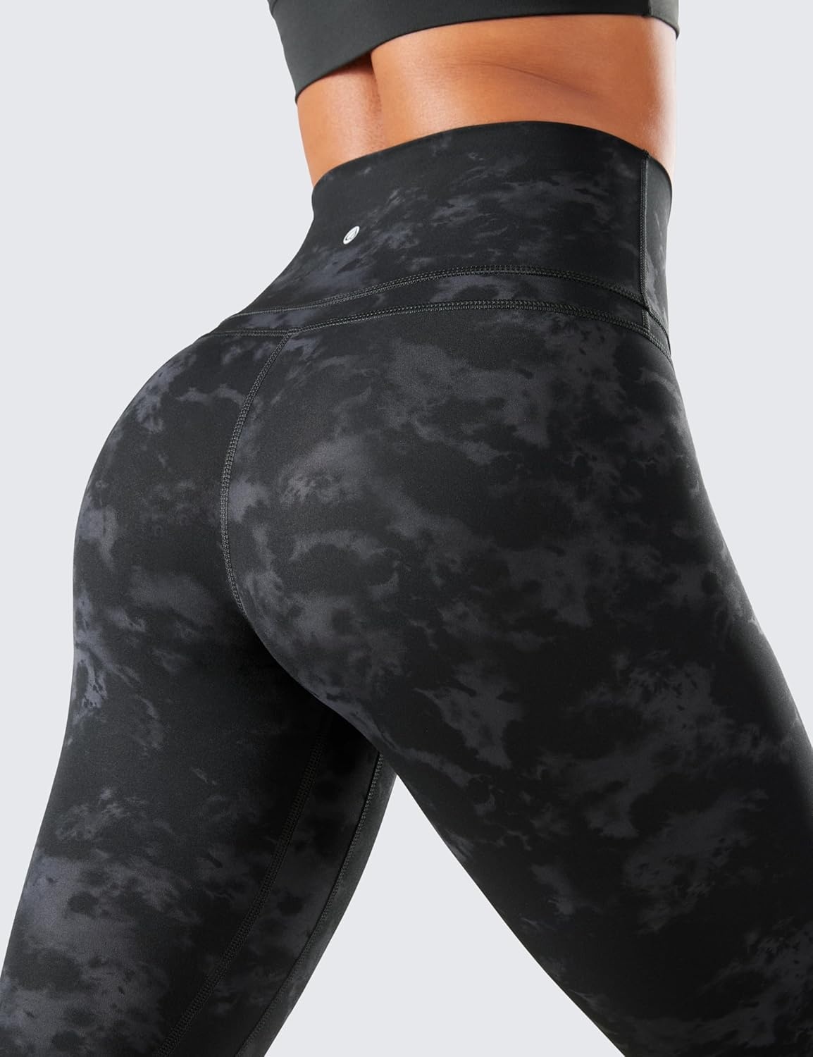 image:imageCRZ YOGA Naked Feeling Workout Leggings 25 High Waist Yoga Training Tight Womens PantsTie Dye Smoke Ink