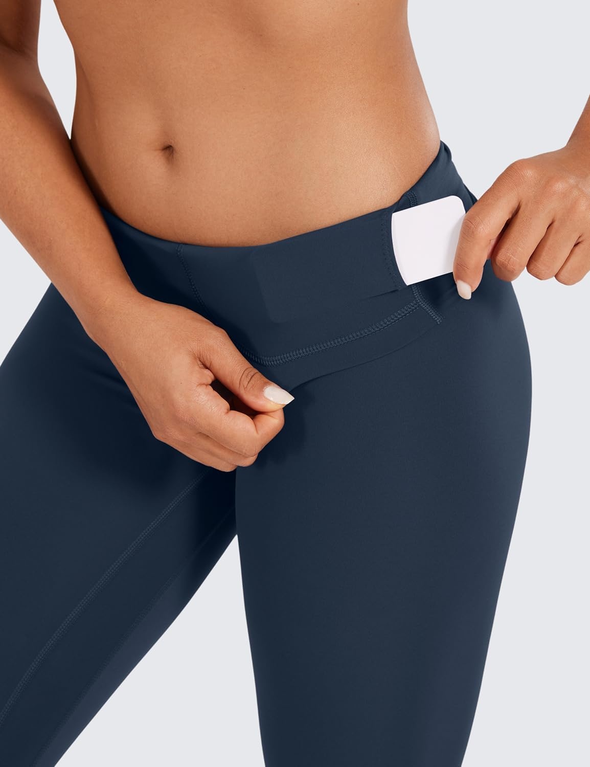 image:imageCRZ YOGA Naked Feeling Workout Leggings 25 High Waist Yoga Training Tight Womens PantsTwilight Blue