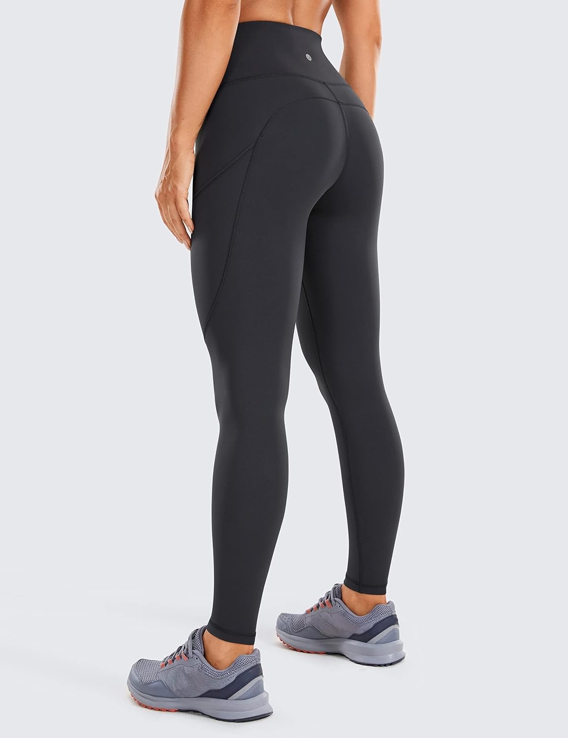 image:imageCRZ YOGA Naked Feeling Workout Leggings Pockets 25 High Waisted Womens Yoga Pants Running TightsInk Gray