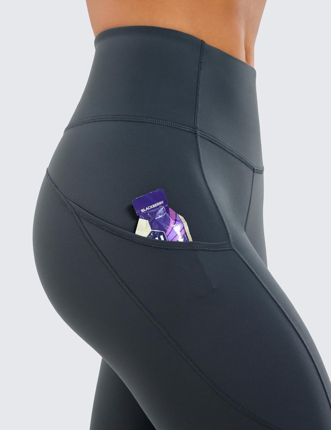 image:imageCRZ YOGA Naked Feeling Workout Leggings Pockets 25 High Waisted Womens Yoga Pants Running TightsMelanite