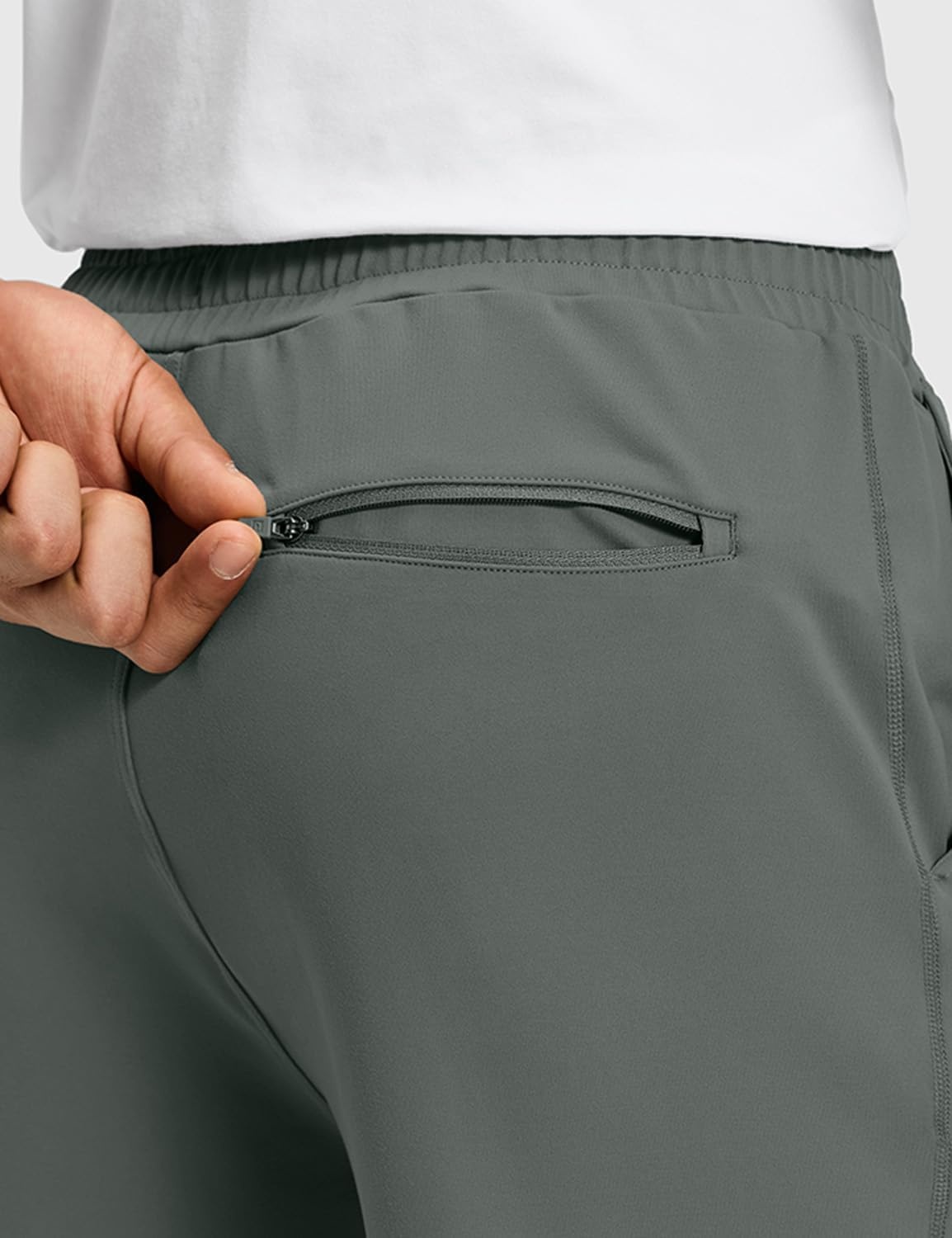image:imageCRZ YOGA Performance Joggers for Men 29 Breathable SweatWicking Workout Athletic Casual Pants with PocketsGrey Sage