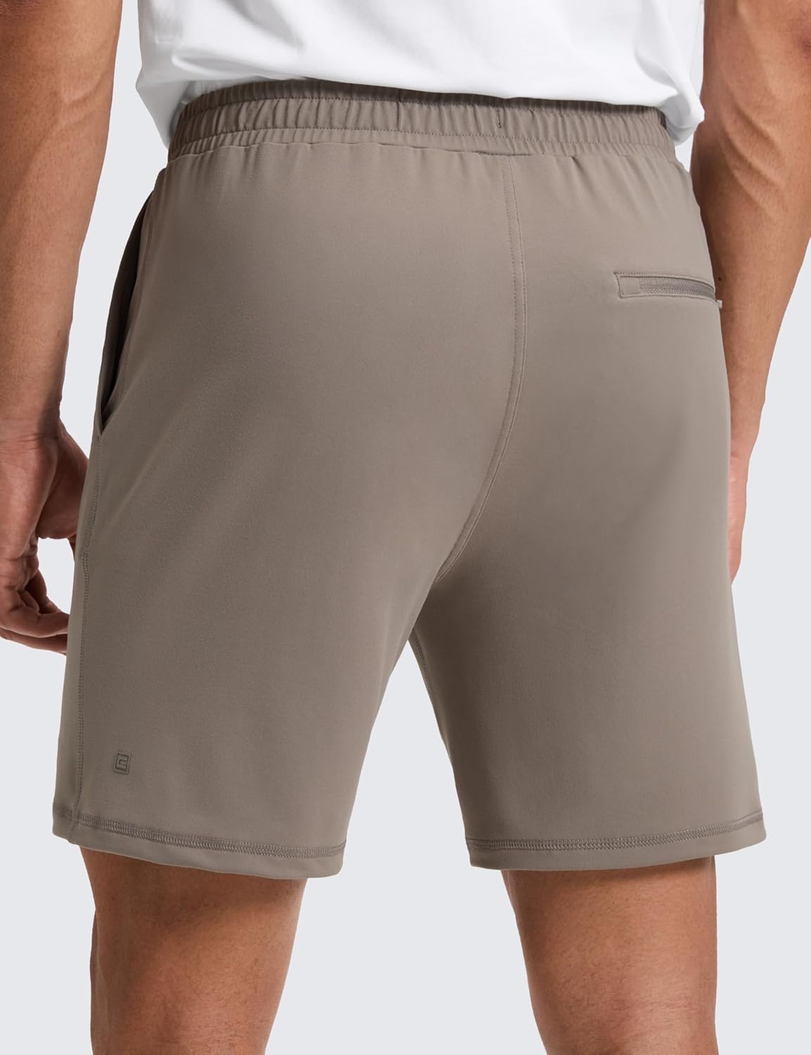 image:imageCRZ YOGA Performance Shorts for Men 7 Knit Stretch Breathable SweatWicking Workout Athletic Gym Casual with PocketsCliff Ash