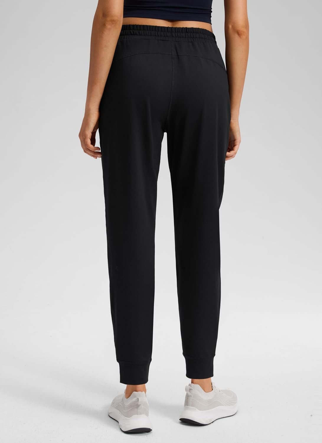 image:imageCRZ YOGA Performance Workout Joggers for Women 275 Tapered Running Casual Athletic Pants with PocketsBlack