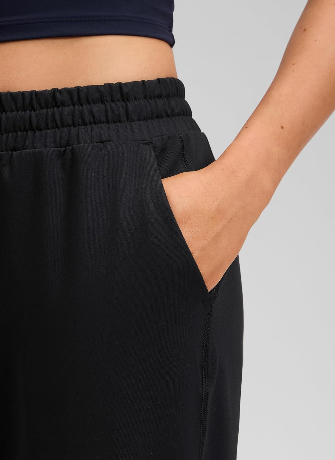 image:imageCRZ YOGA Performance Workout Joggers for Women 275 Tapered Running Casual Athletic Pants with PocketsBlack
