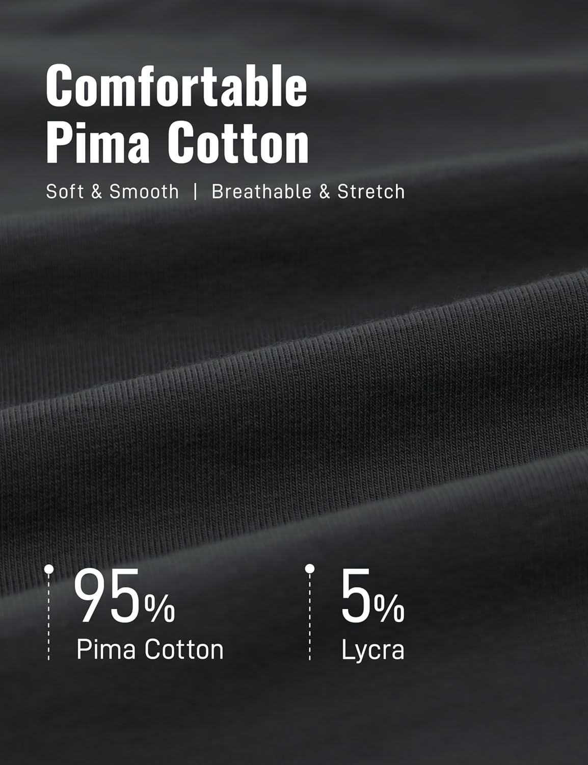 image:imageCRZ YOGA Pima Cotton Long Sleee Shirts for Men Casual Crewneck TShirts Breathable Workout Daily Basic Tee TopsMysterious Grey