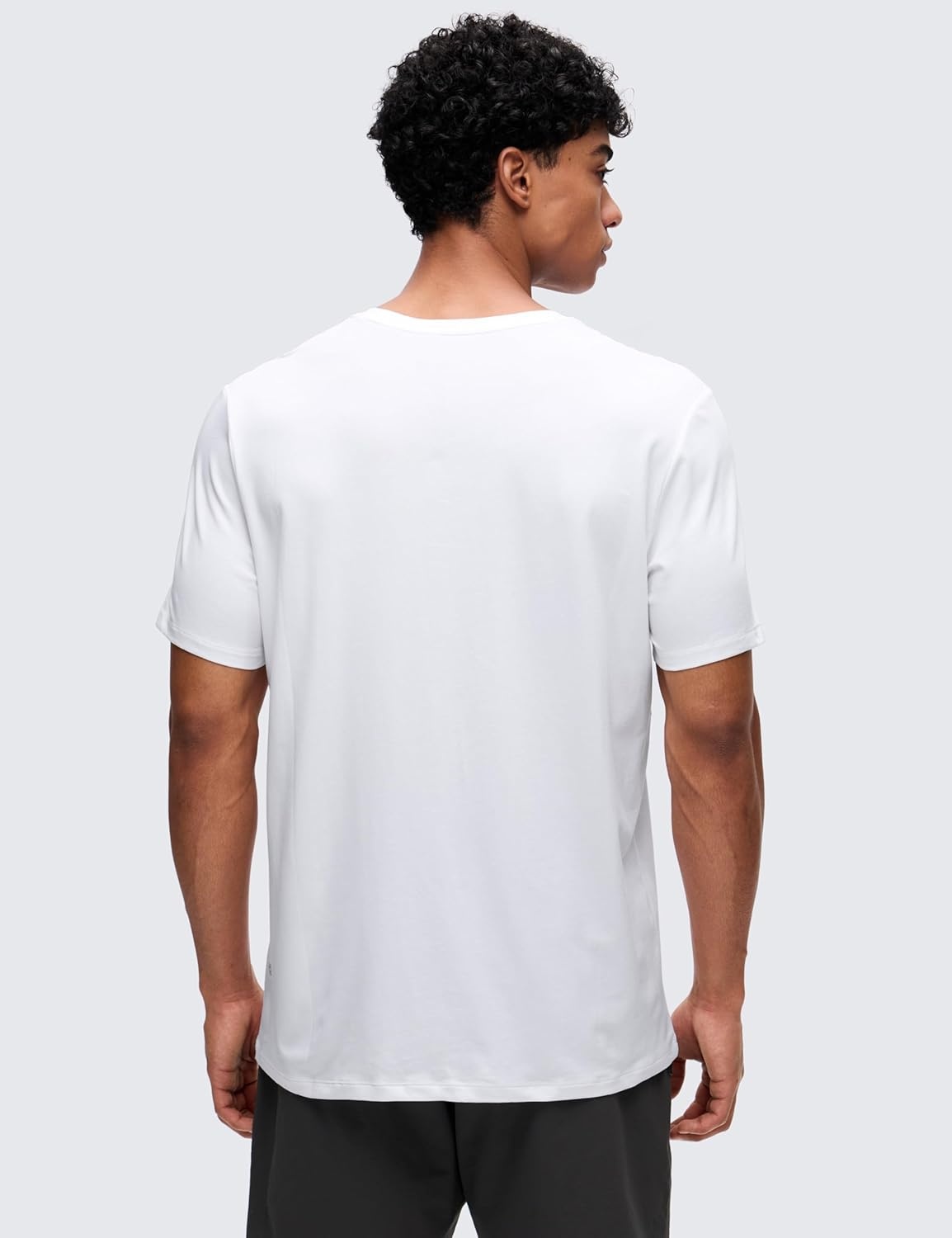 image:imageCRZ YOGA Pima Cotton Shirts for Men Short Sleeve Casual Crewneck TShirts Breathable Workout Daily Tee TopsWhite