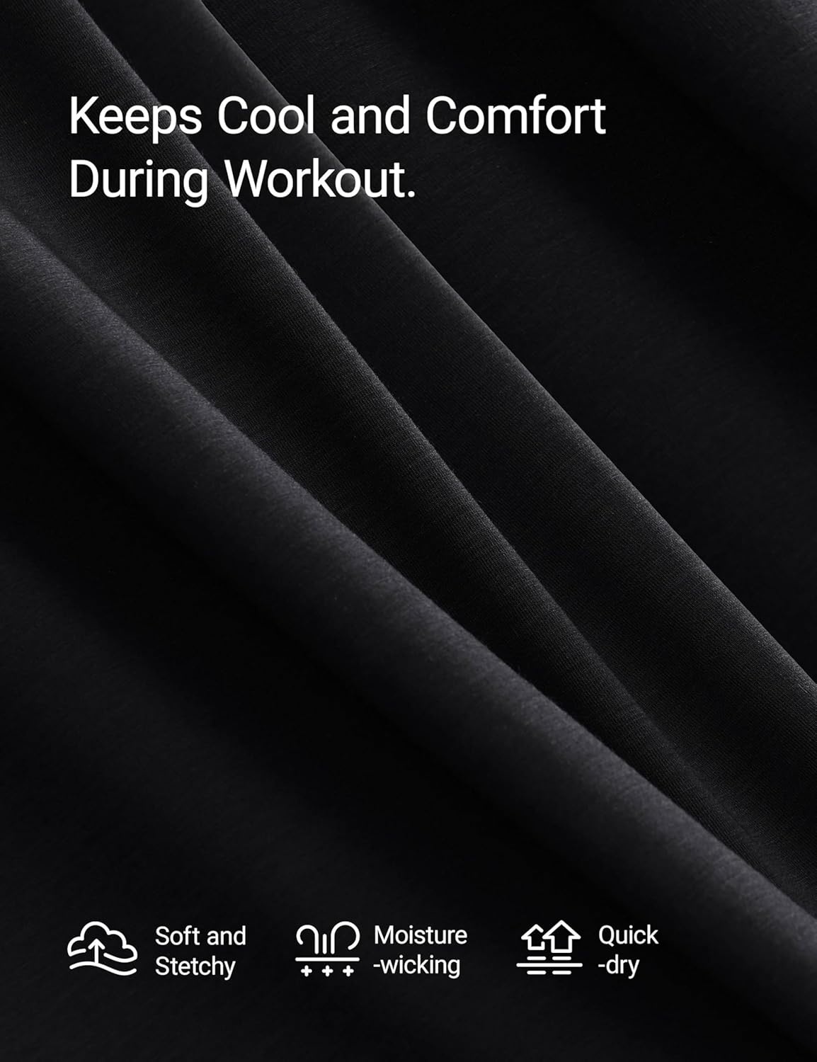 image:imageCRZ YOGA Quick Dry Racerback Tank Tops for Women Hip Length Workout Athletic Running Gym Sleeveless Shirts CrewneckBlack