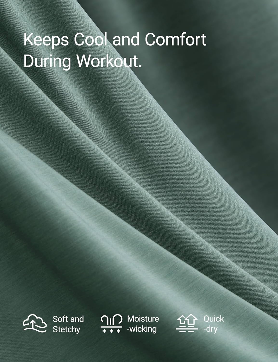 image:imageCRZ YOGA Quick Dry Racerback Tank Tops for Women Hip Length Workout Athletic Running Gym Sleeveless Shirts CrewneckGraphite Green