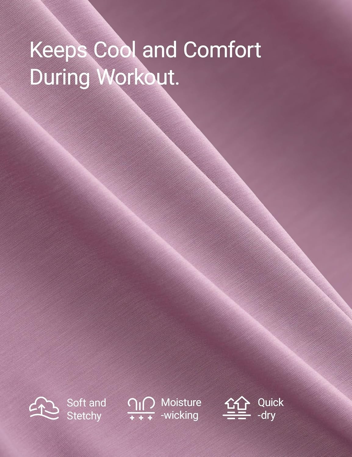 image:imageCRZ YOGA Quick Dry Racerback Tank Tops for Women Hip Length Workout Athletic Running Gym Sleeveless Shirts CrewneckLight Lavender