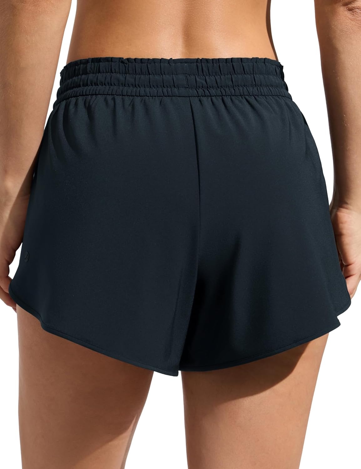image:imageCRZ YOGA Relaxed Fit Dolphin Board Shorts for Women 35 High Waisted Swim Beach Bathing Trunks Bottoms with LinerTrue Navy