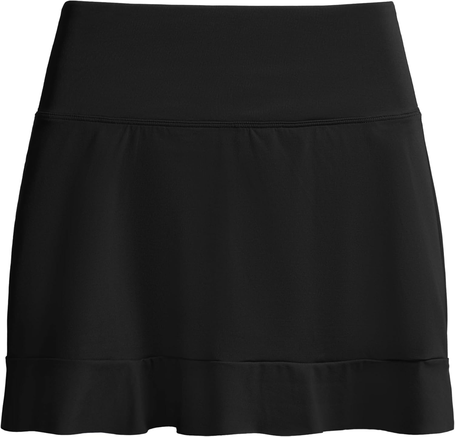 image:imageCRZ YOGA Ruffle Swim Skirt for Women High Waisted Tummy Control Bathing Suit Bikini Bottoms SkortsBlack