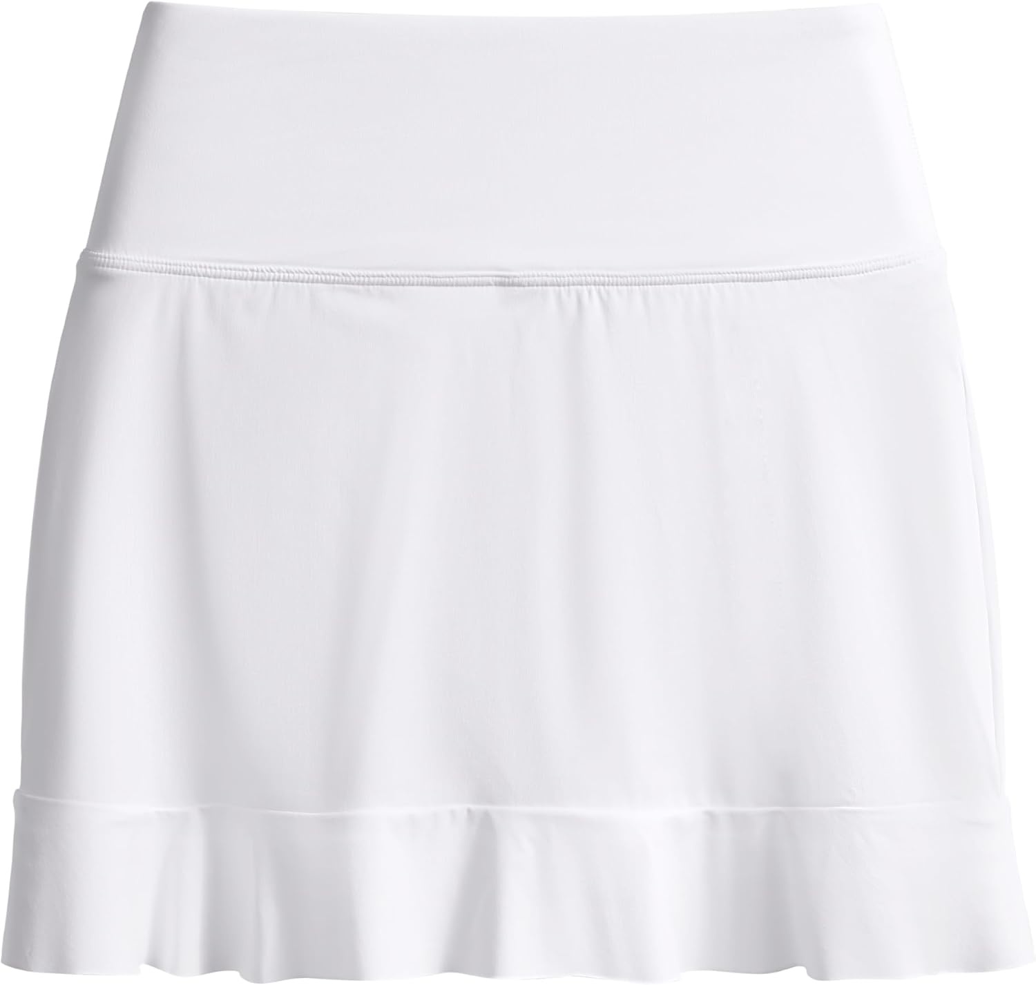 image:imageCRZ YOGA Ruffle Swim Skirt for Women High Waisted Tummy Control Bathing Suit Bikini Bottoms SkortsWhite