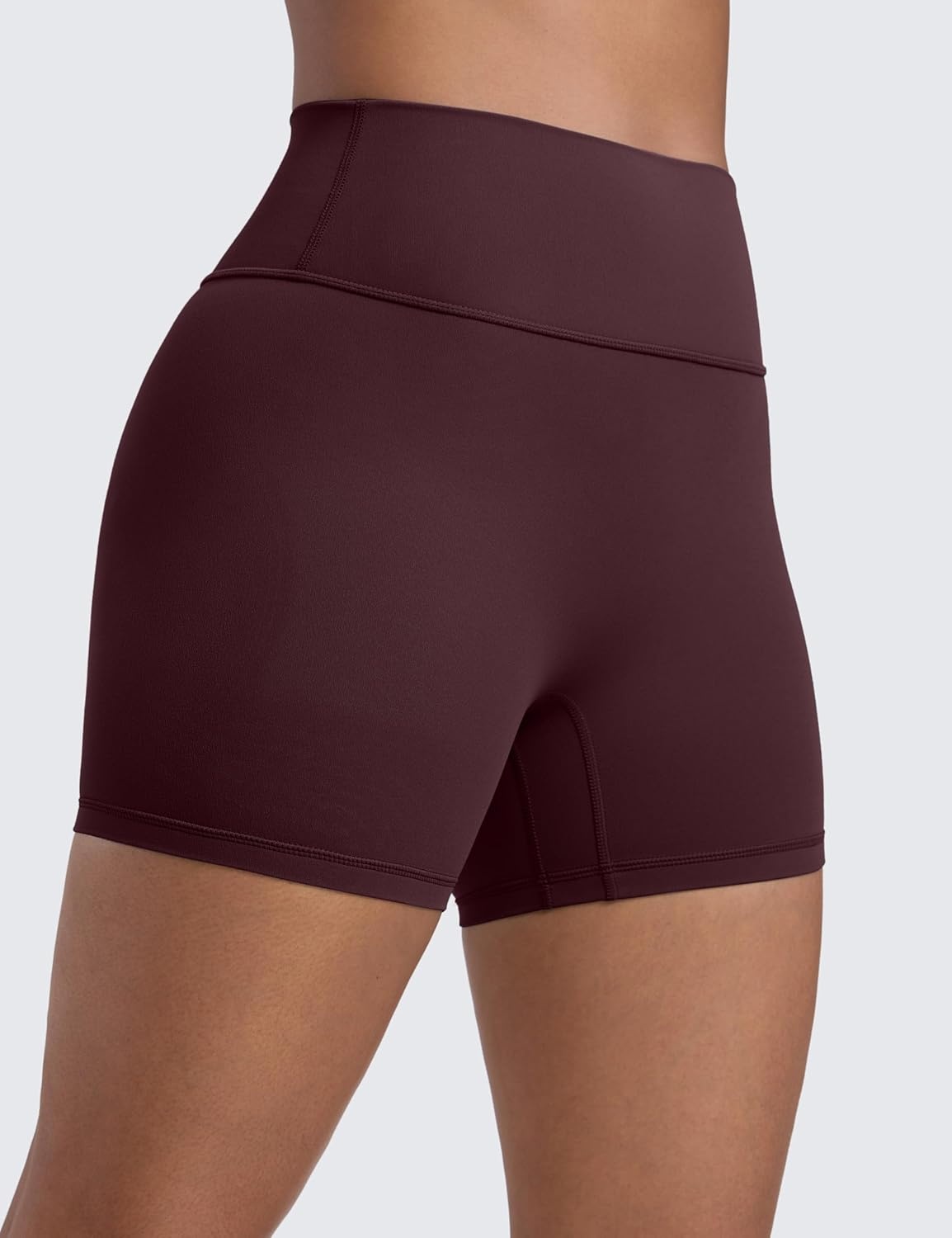 image:imageCRZ YOGA Secretsculpt Butterlift Biker Shorts 4 No Front Seam High Waisted Womens Workout Gym Booty Scrunch ButtRipe Plum