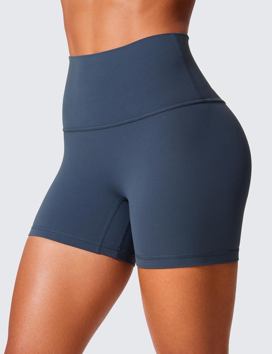 image:imageCRZ YOGA Secretsculpt Butterlift Biker Shorts 4 No Front Seam High Waisted Womens Workout Gym Booty Scrunch ButtStelindigo