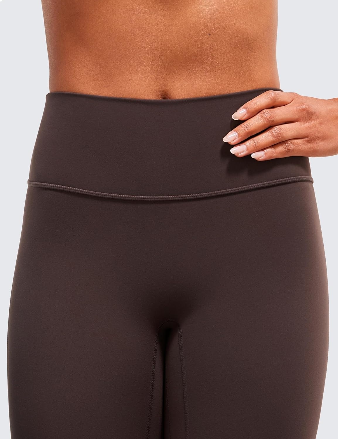 image:imageCRZ YOGA Secretsculpt Butterlift Flare Leggings 31 No Front Seam High Waist Bootcut Yoga Pants Booty Scrunch ButtHot Fudge Brown